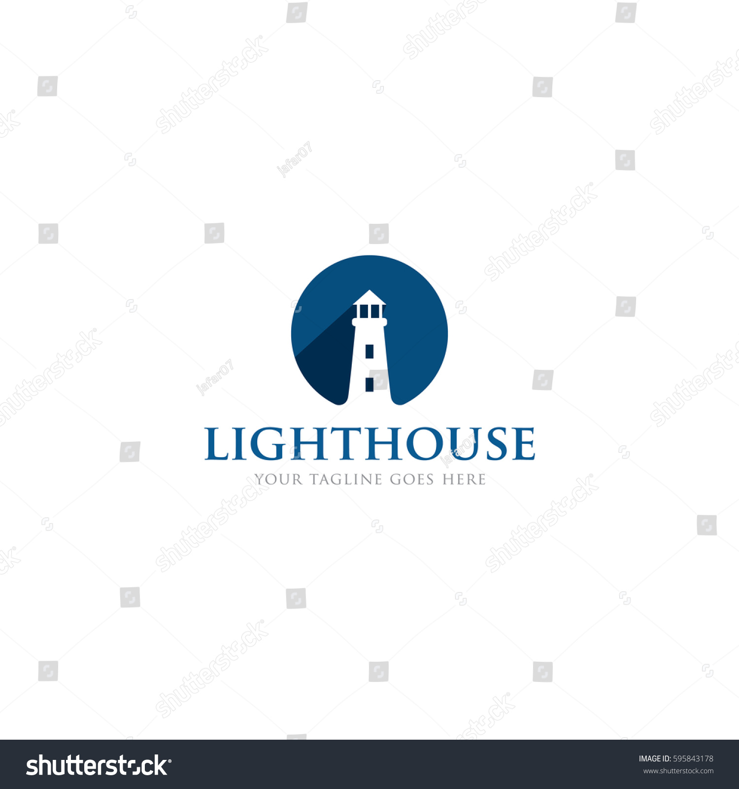 Lighthouse Logo Icon Vector Template Stock Vector (Royalty Free ...