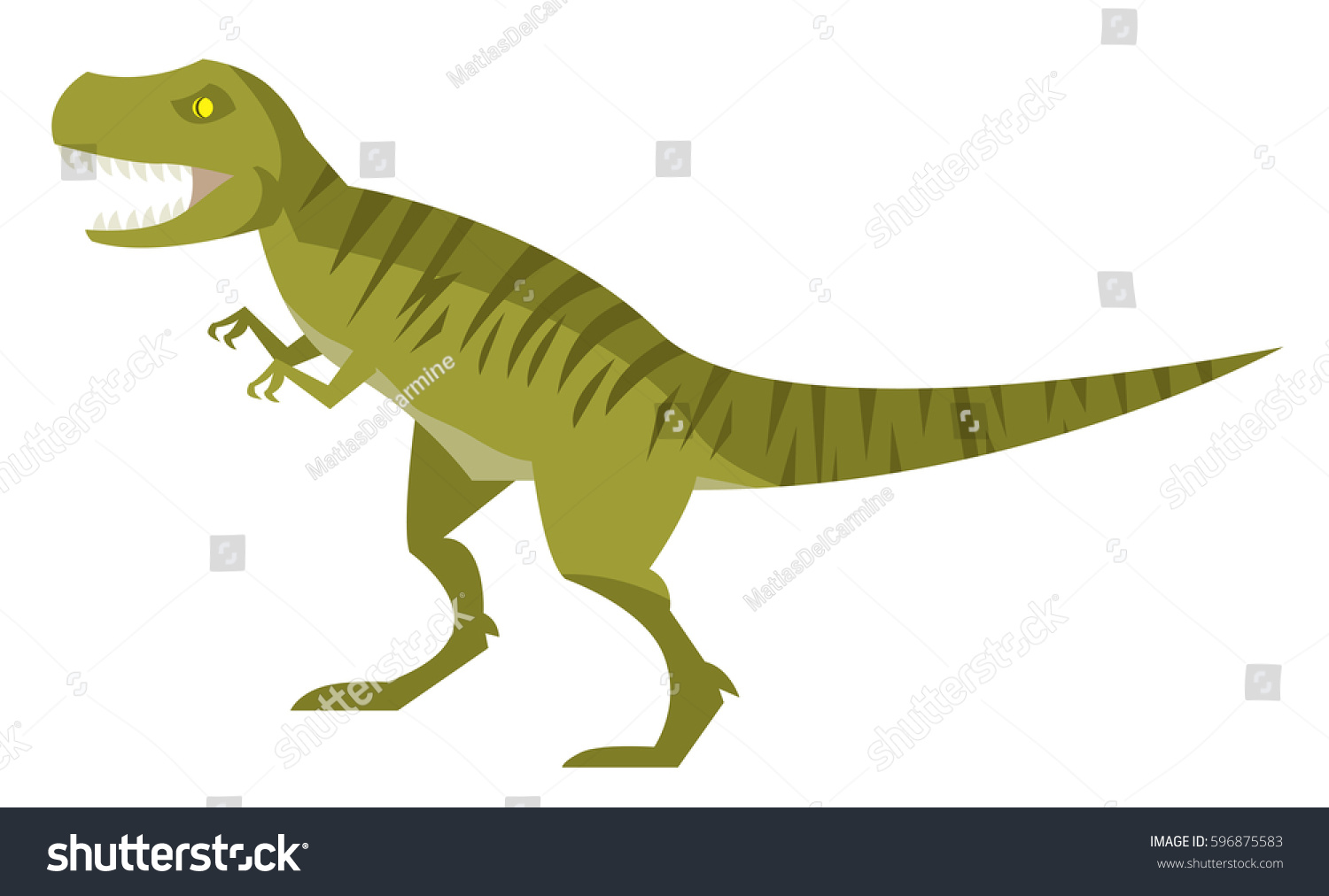 Hungry Tyrannosaurus Rex Stock Vector (Royalty Free) 596875583 ...