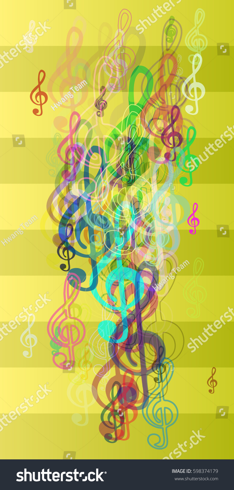 Musical Note Template Texture Stock Vector (Royalty Free) 598374179 ...