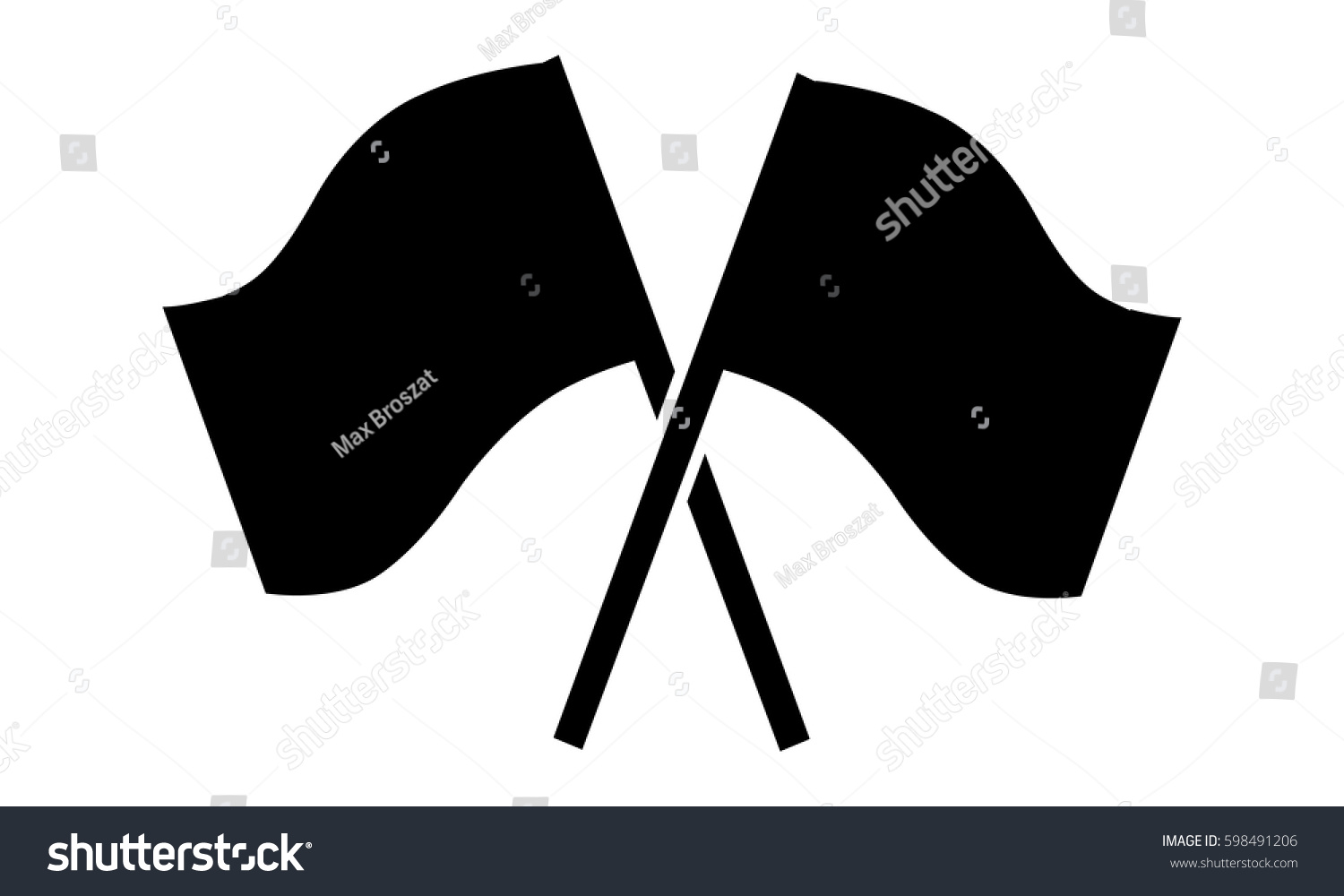 Pictogram Finish Line Finishing Line Flag Stock Illustration 598491206 ...