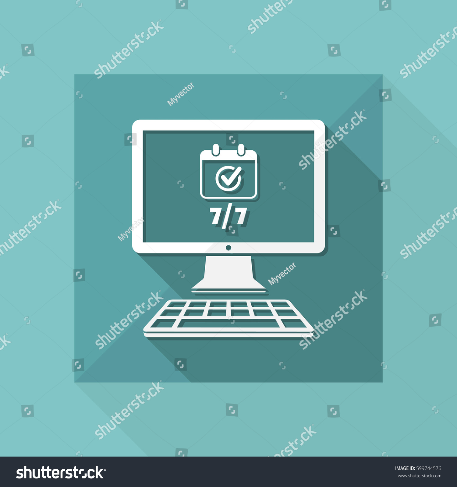 77 Computer Web Services Vector Flat Stock Vector (Royalty Free ...