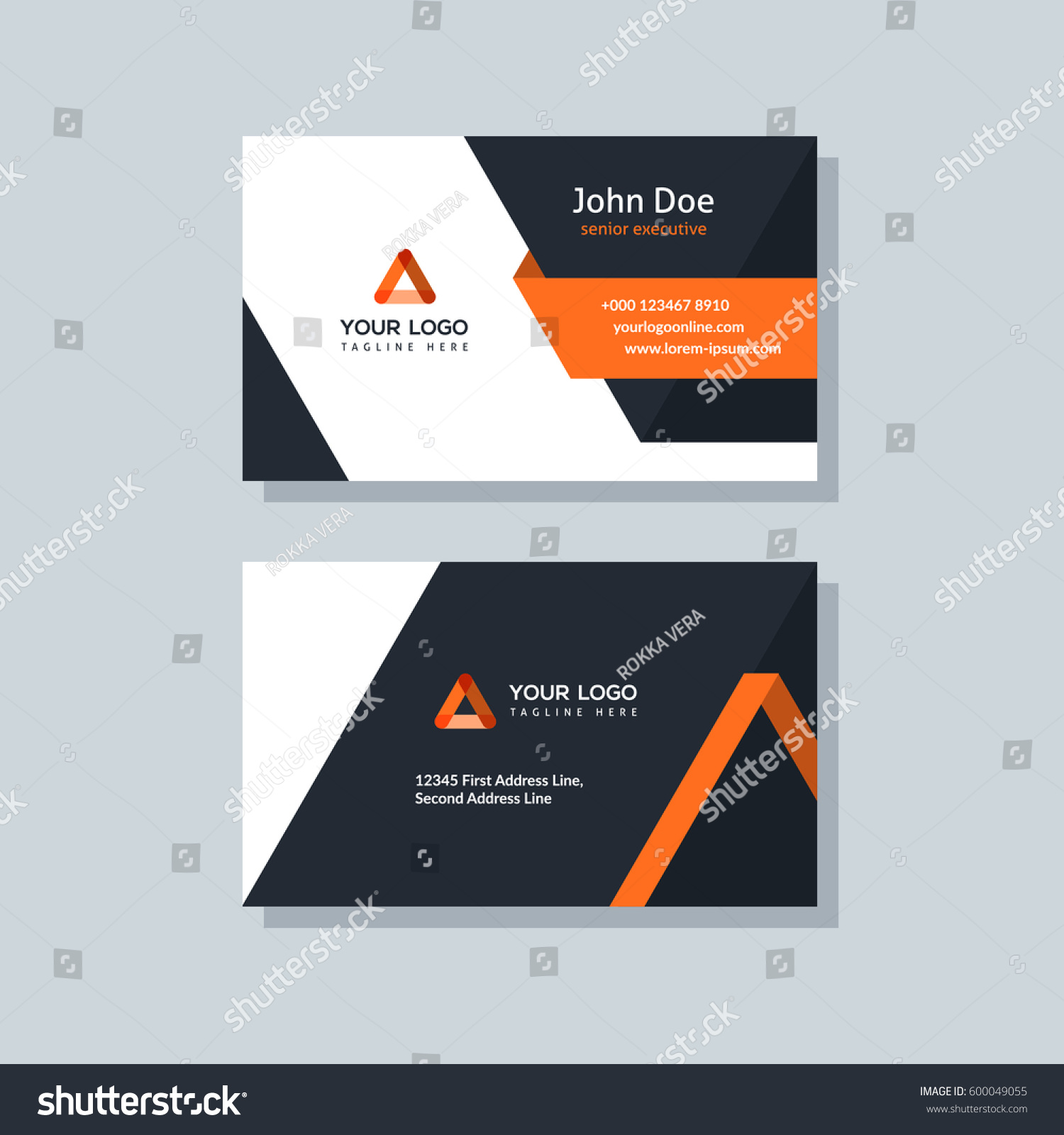 2.062.508 Presentation Card Template Gambar, Foto Stok & Vektor ...