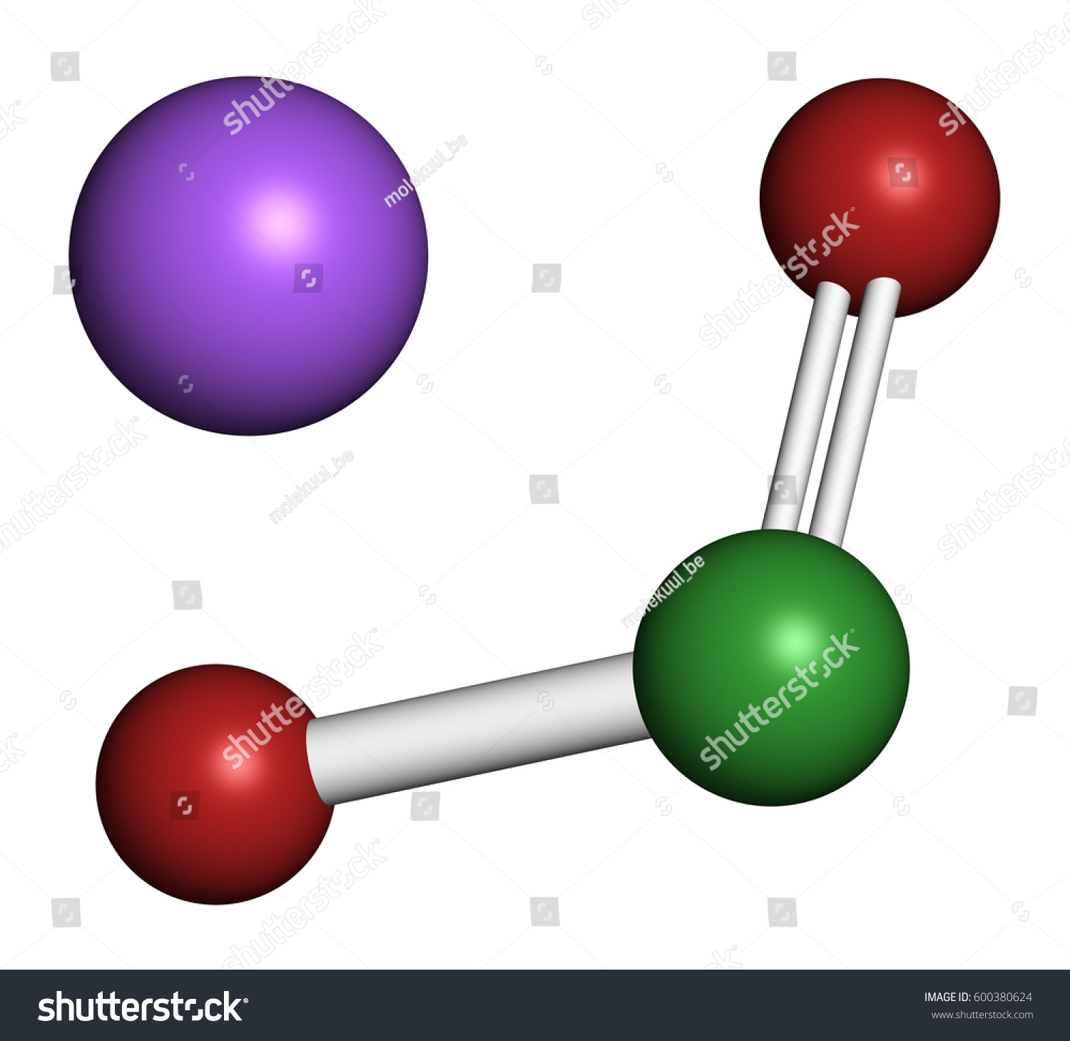 Sodium Chlorite Chemical Structure 3d Rendering Stock Illustration ...