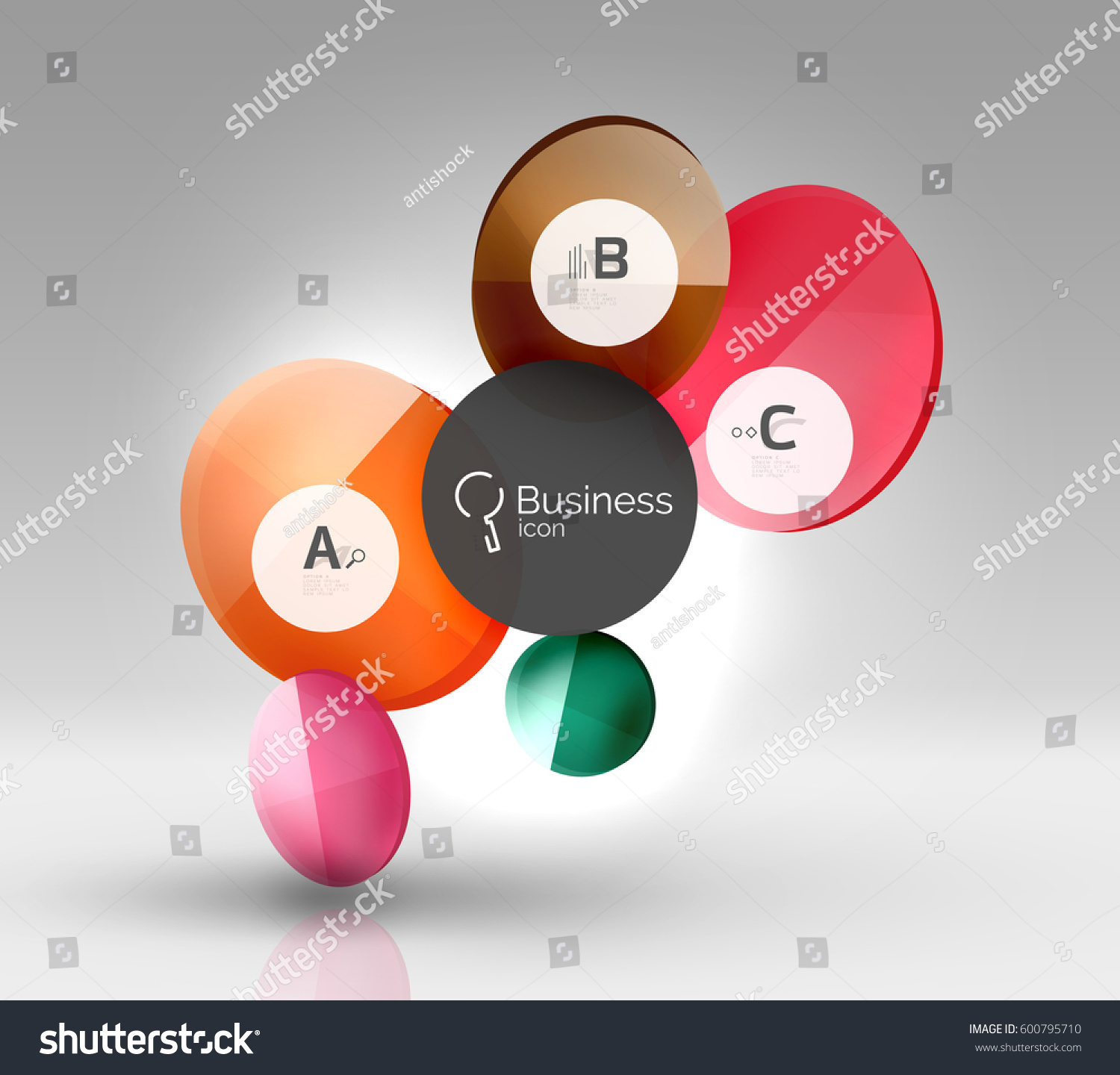 Vector Circle Infographics Vector Template Background Stock Vector Vector Circle Infographics Vector Template Background Stock Vector