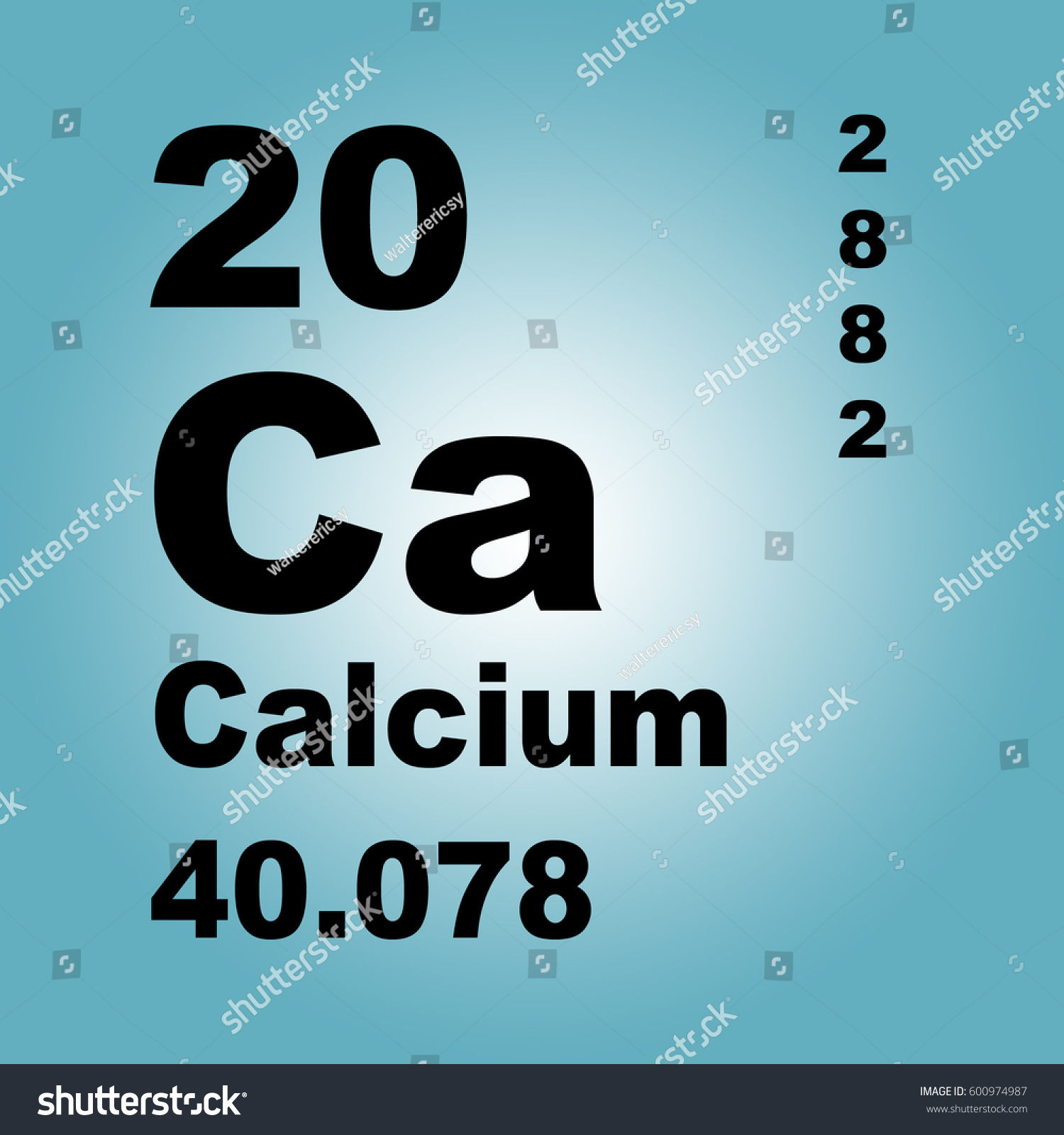 Calcium Periodic Table Elements Stock Illustration 600974987 Shutterstock 1785