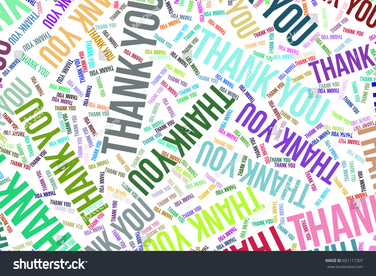 Thank You Word Cloud Web Page Stock Illustration 601117307 | Shutterstock