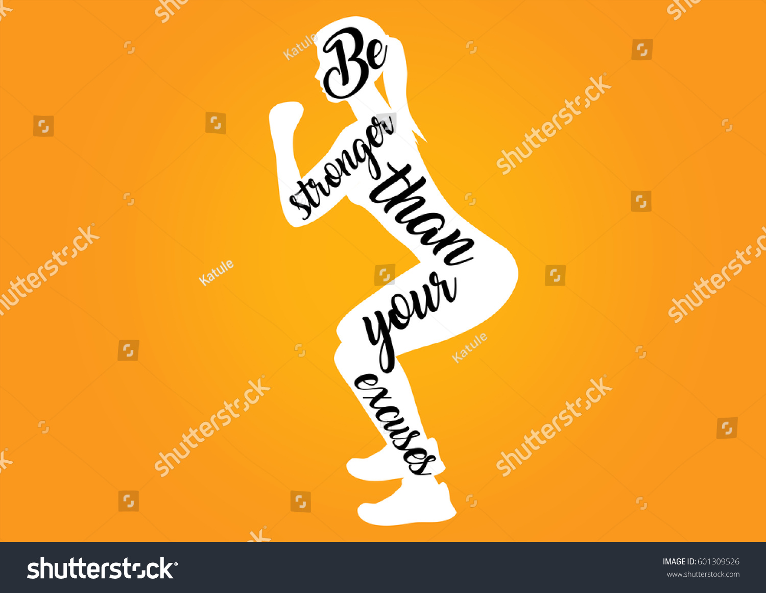 Fitness Motivation Quotes Stock Illustration 601309526 | Shutterstock