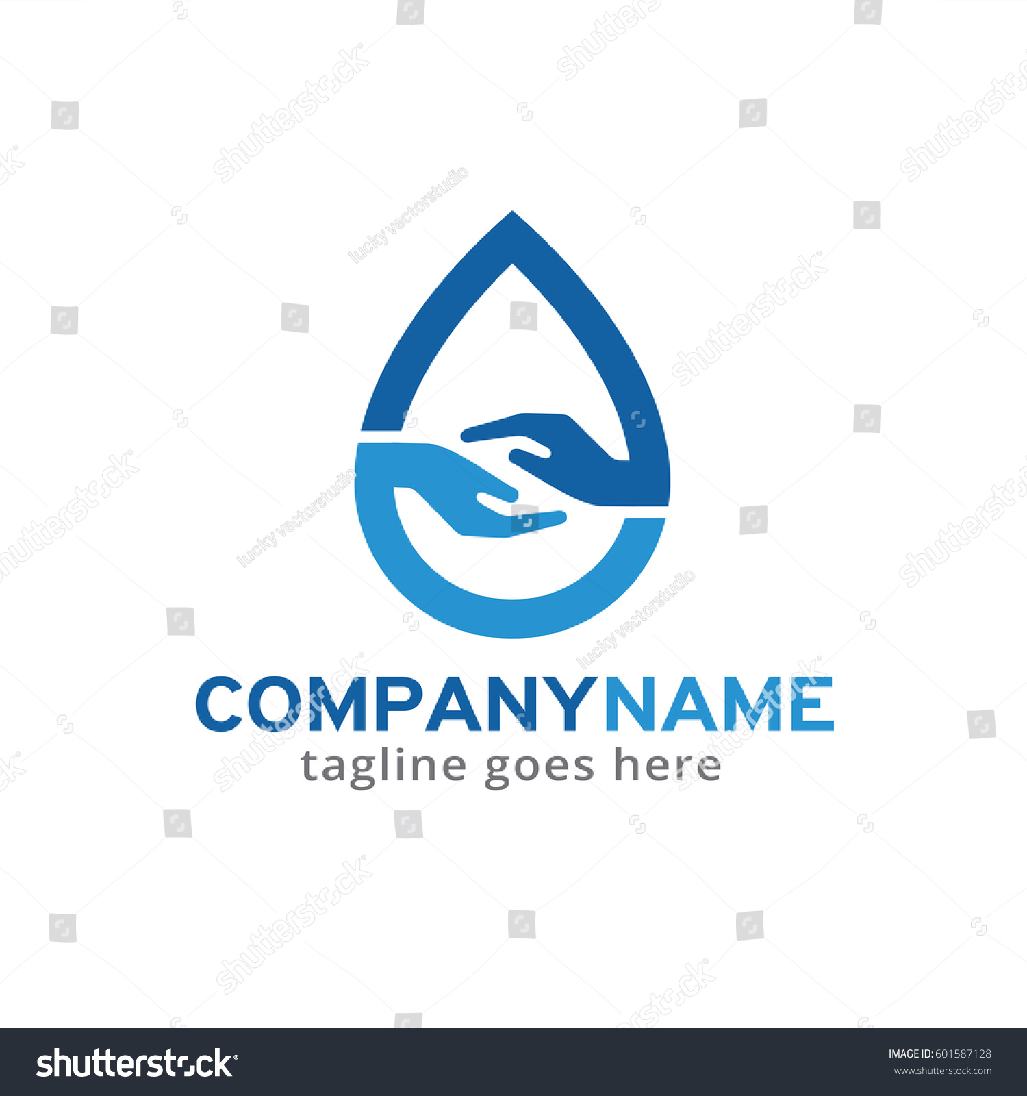 Water Logo Template Design Vector Stock Vector (Royalty Free) 601587128 ...