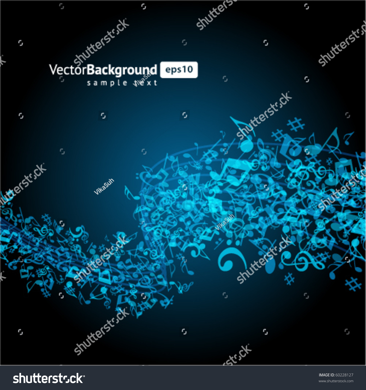 Notes Music Background Stock Vector (Royalty Free) 60228127 | Shutterstock