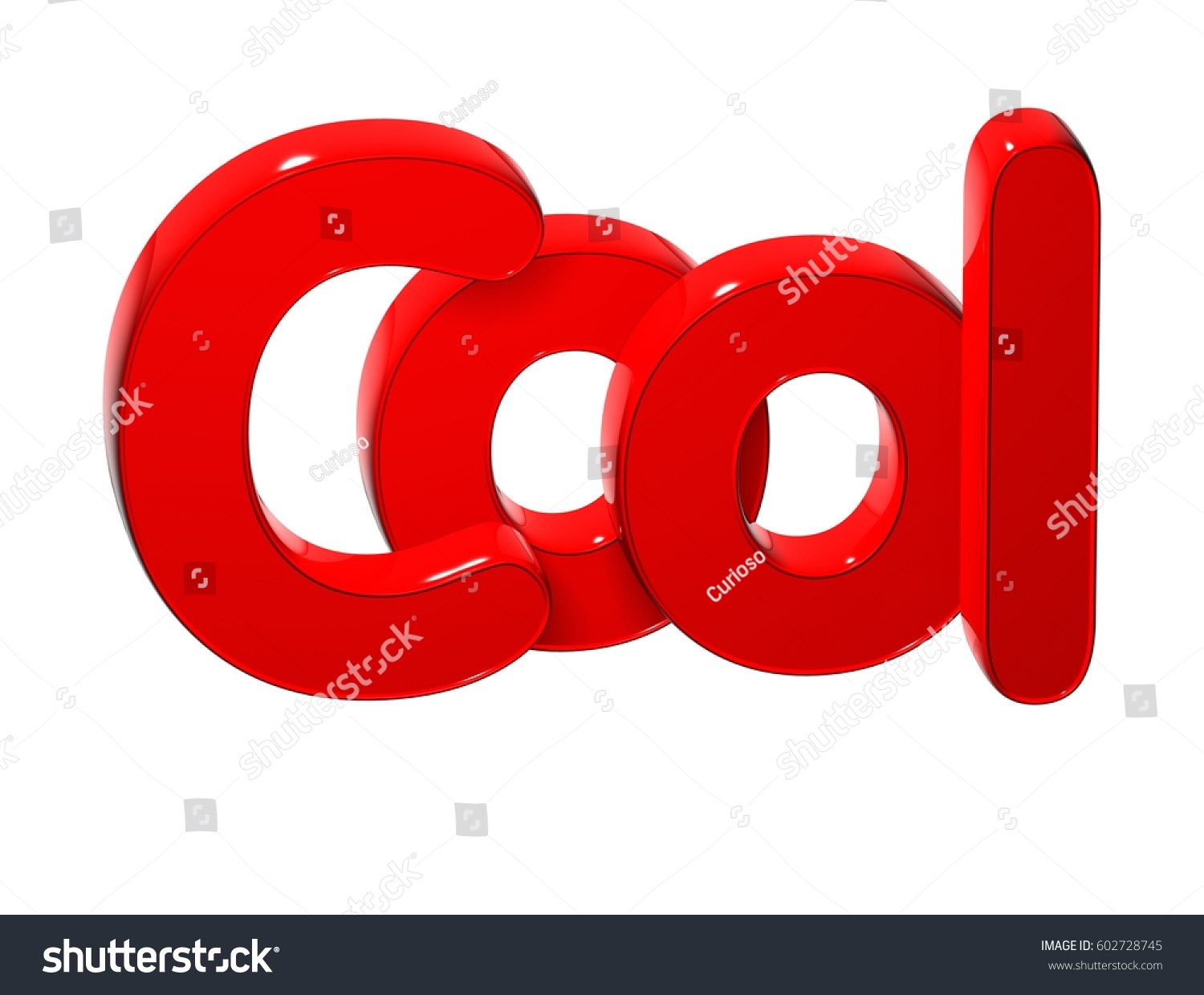 3d Word Cool Over White Background Stock Illustration 602728745 ...