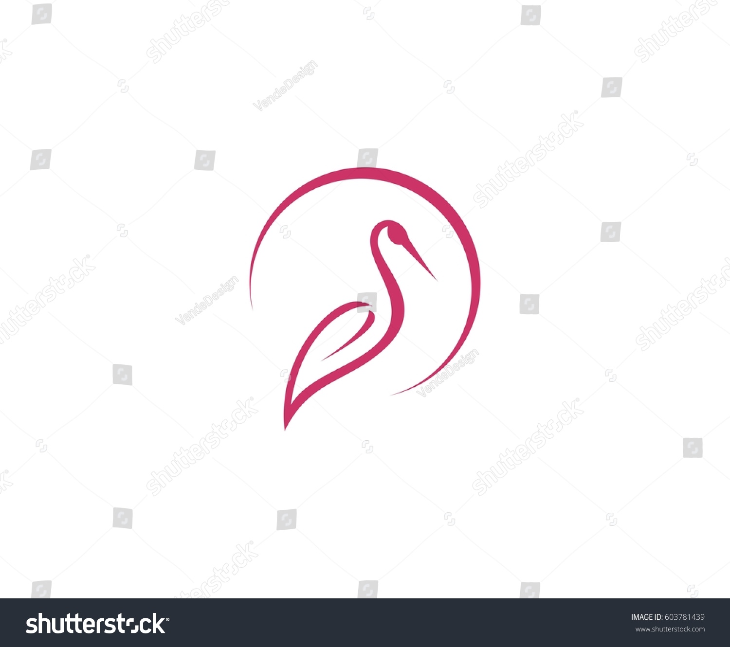 Stork Logo Stock Vector (Royalty Free) 603781439 | Shutterstock