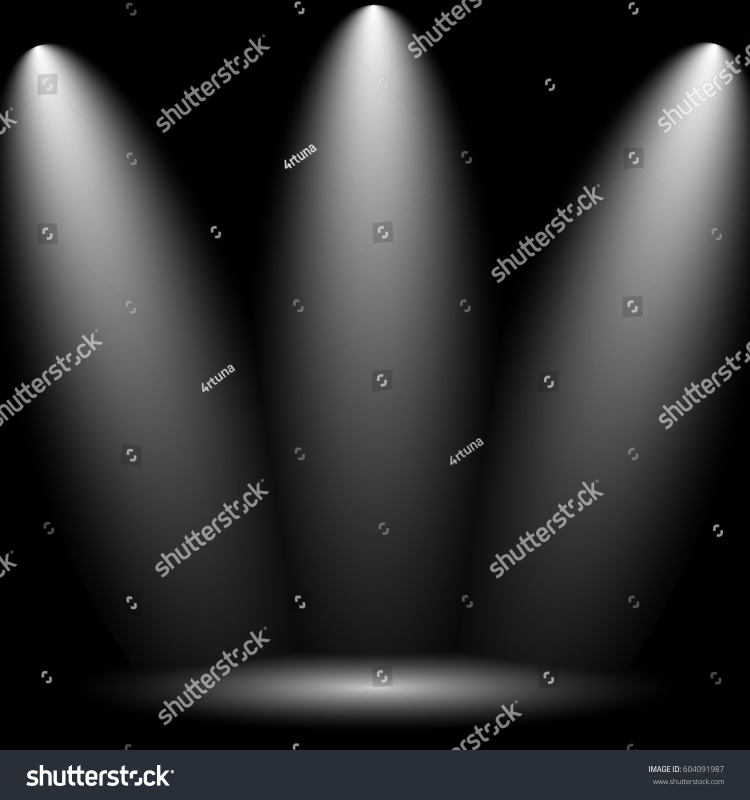 Black Empty Photo Studio Background Spotlight Stock Vector (royalty 