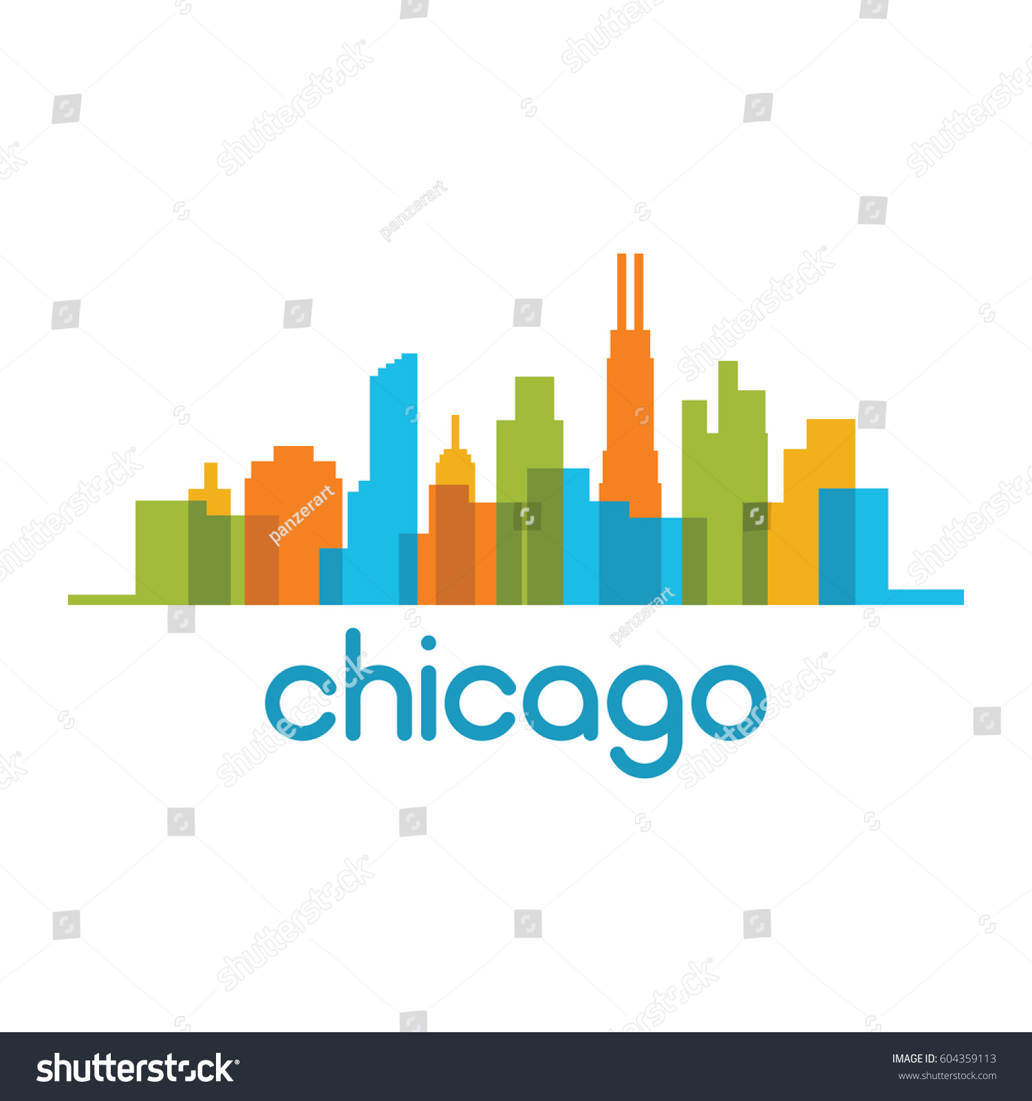 Chicago Logo Stock Vector (Royalty Free) 604359113 | Shutterstock