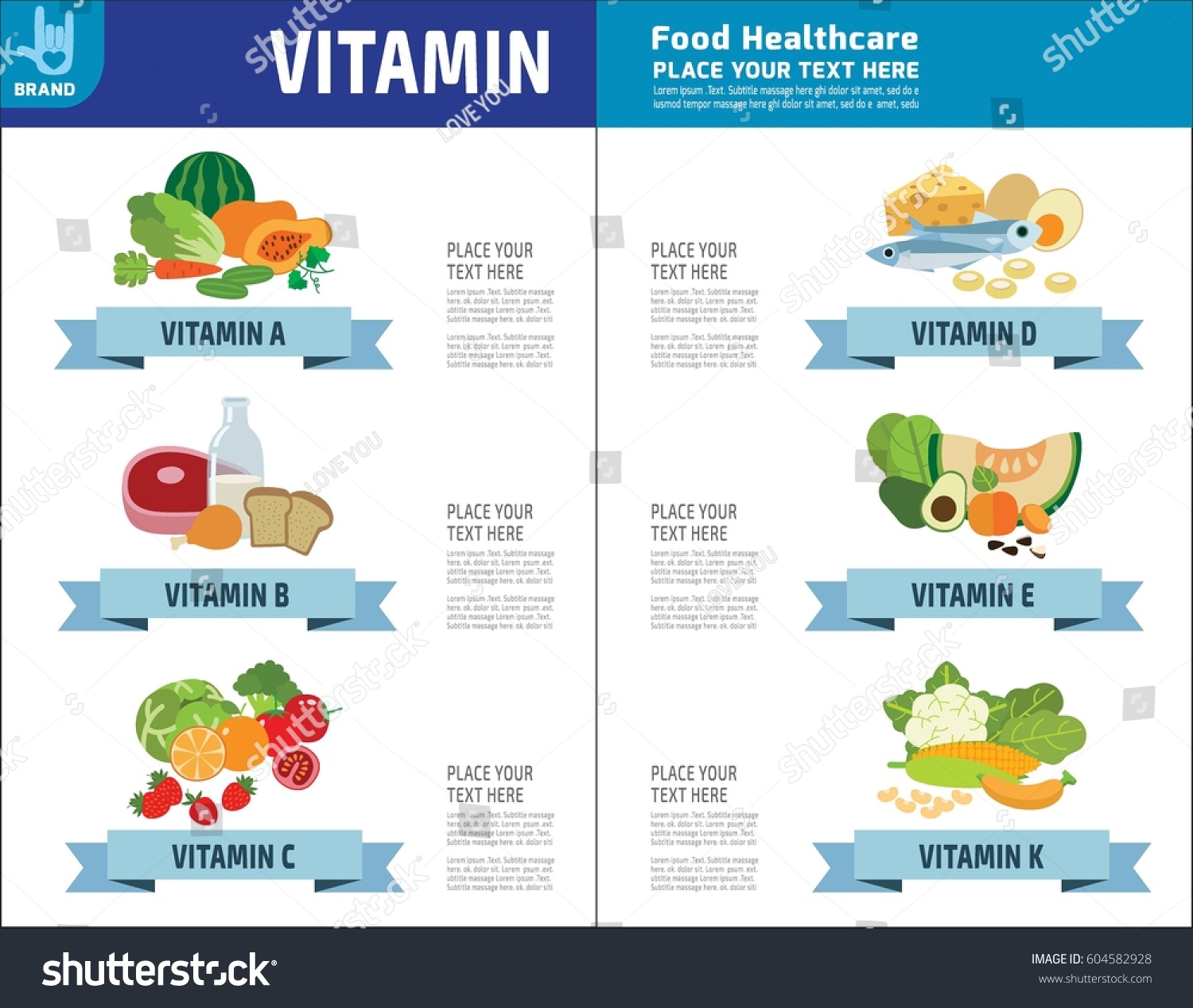 Set Vitamins B C D E Stock Vector (Royalty Free) 604582928 | Shutterstock