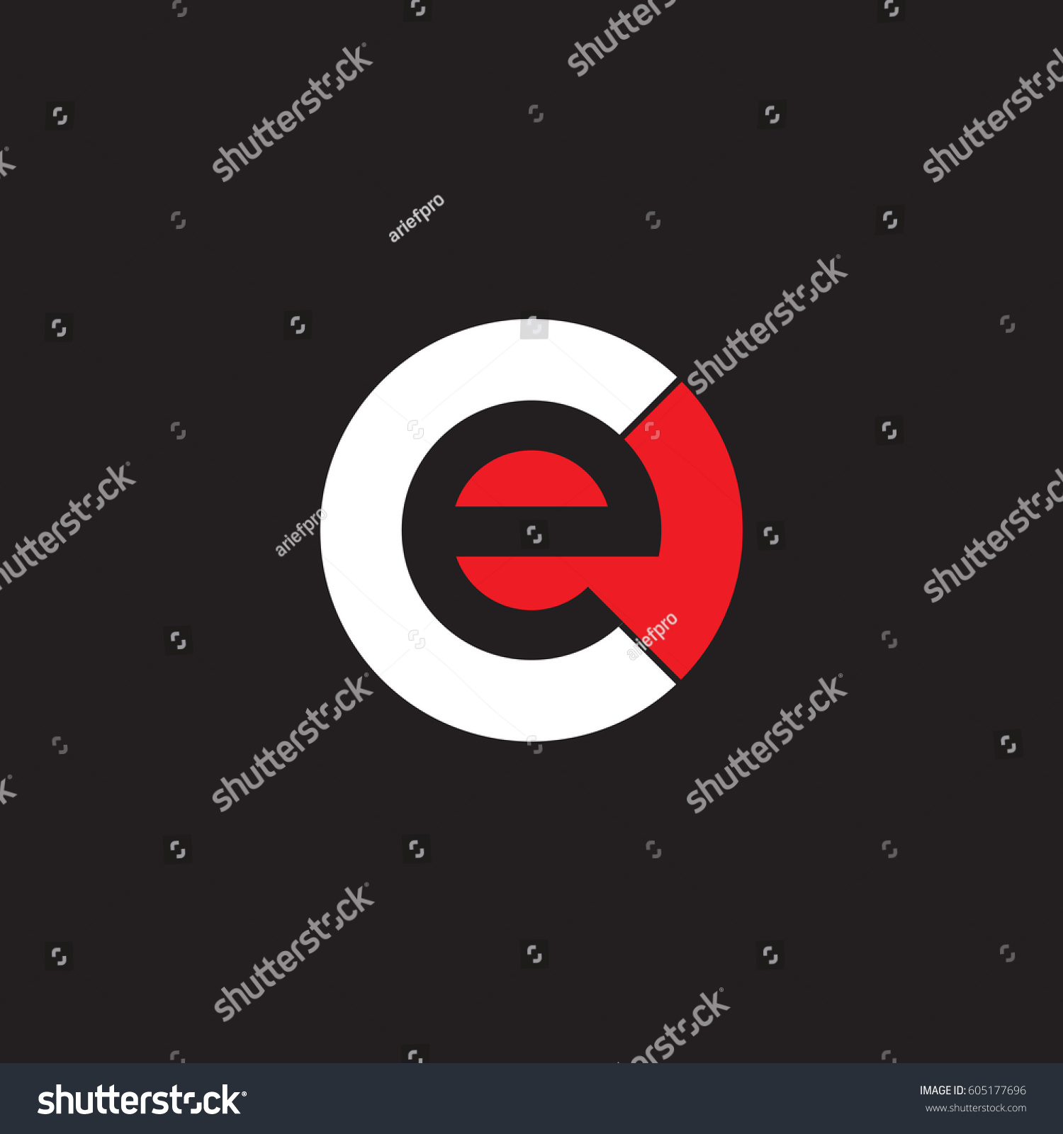 Initial Logo Ce Ec E Inside Stock Vector (Royalty Free) 605177696 ...