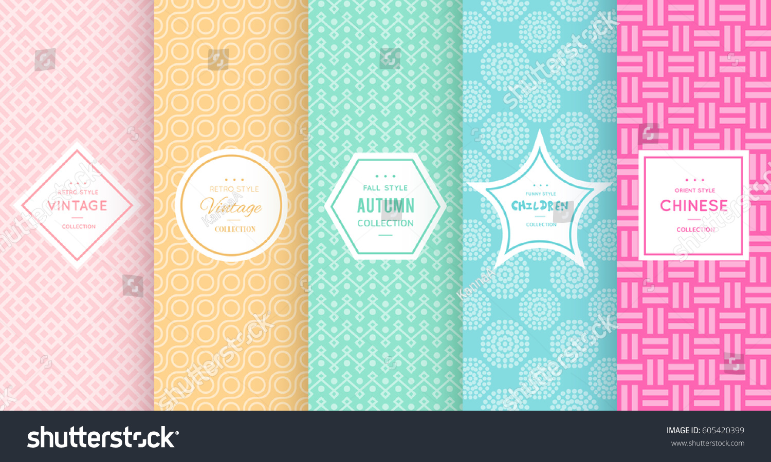 Cute Bright Seamless Pattern Background Vector Stock Vector (Royalty ...