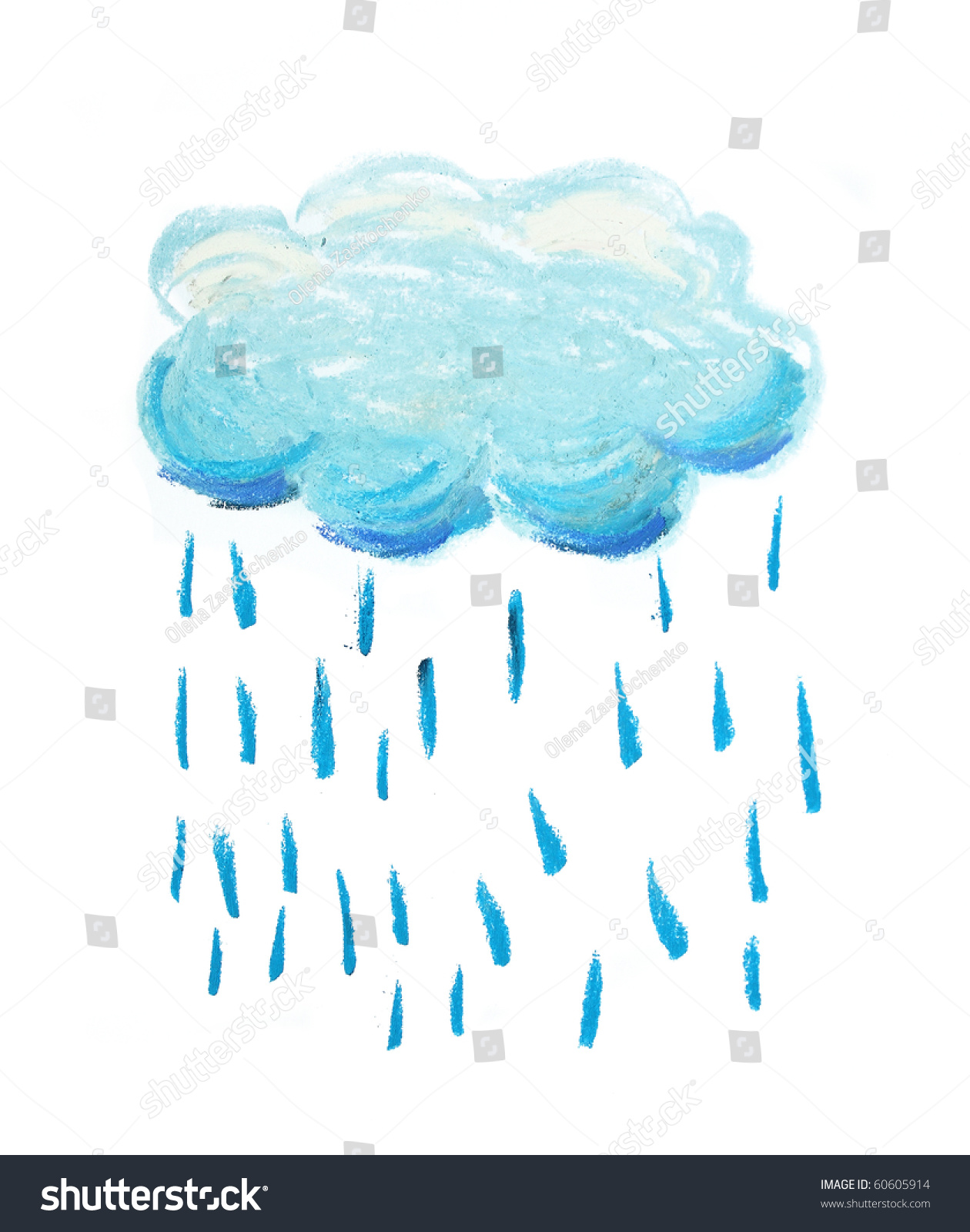 Облачко для рисования дождика