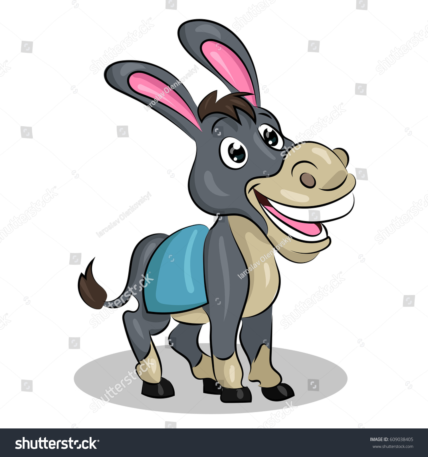 Donkey Smile Stock Vector (Royalty Free) 609038405 | Shutterstock