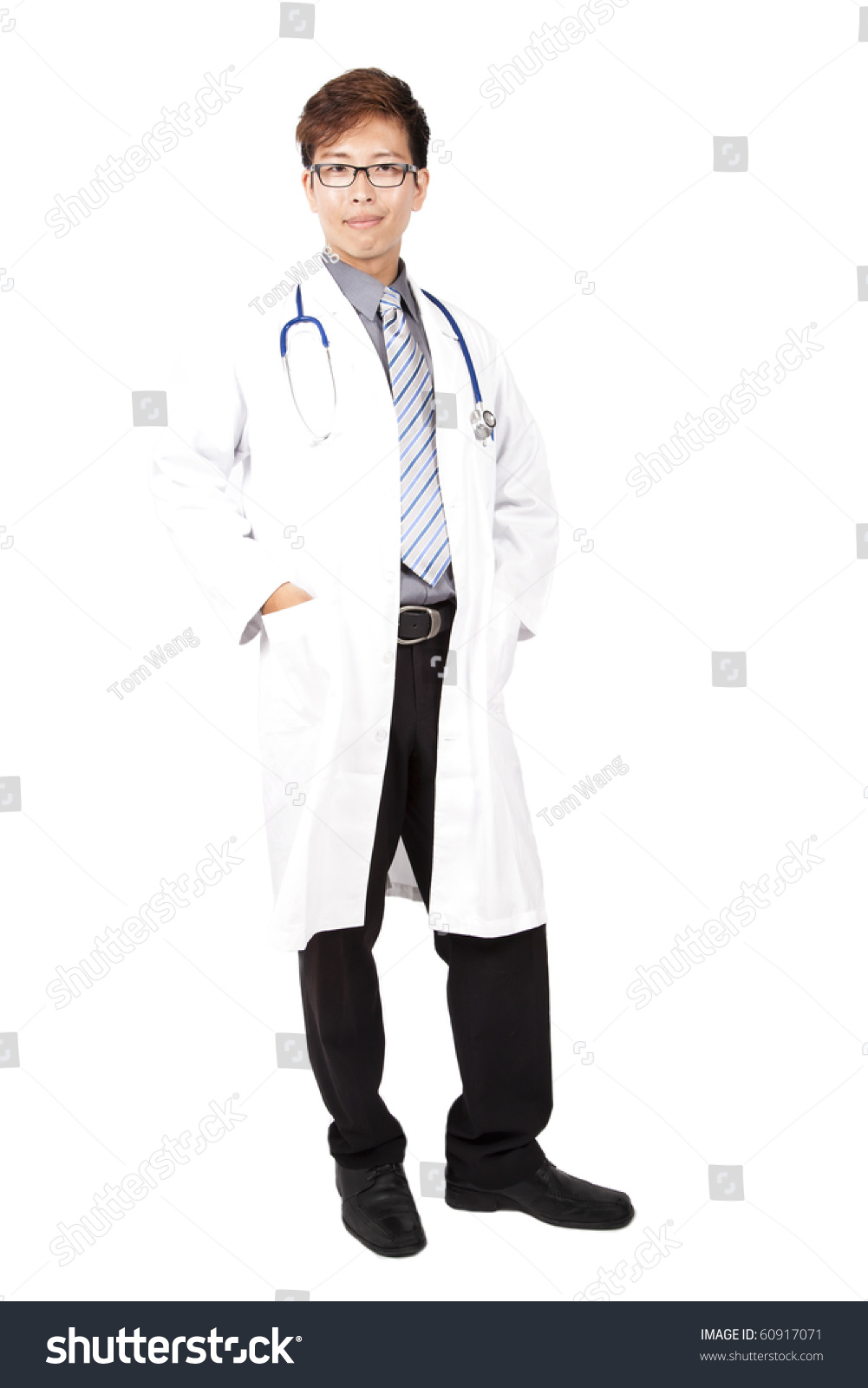 Full Length Portrait Asian Young Medical Stock Photo 60917071 ...