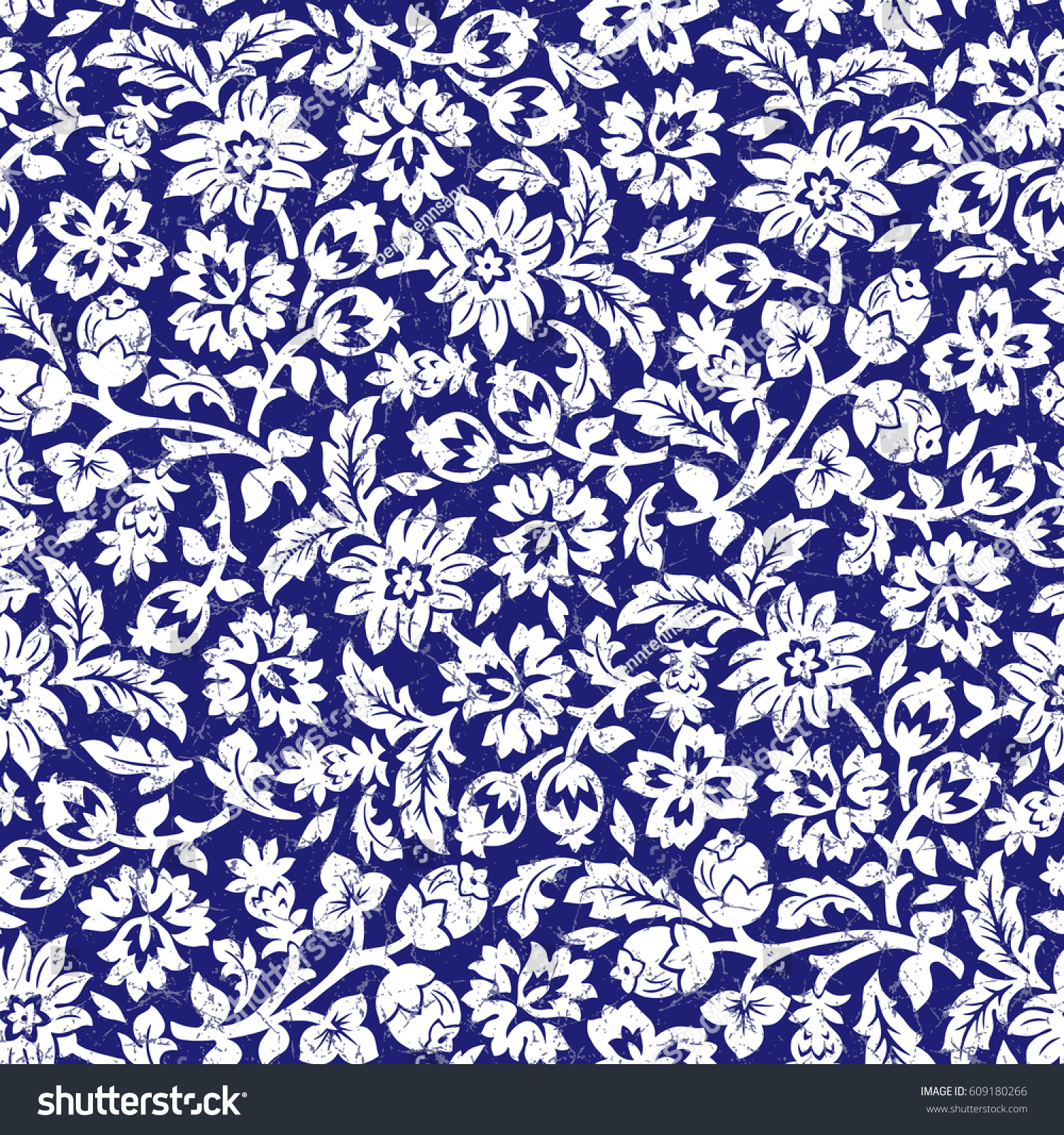 Chintz Seamless Pattern Stock Vector (Royalty Free) 609180266 ...