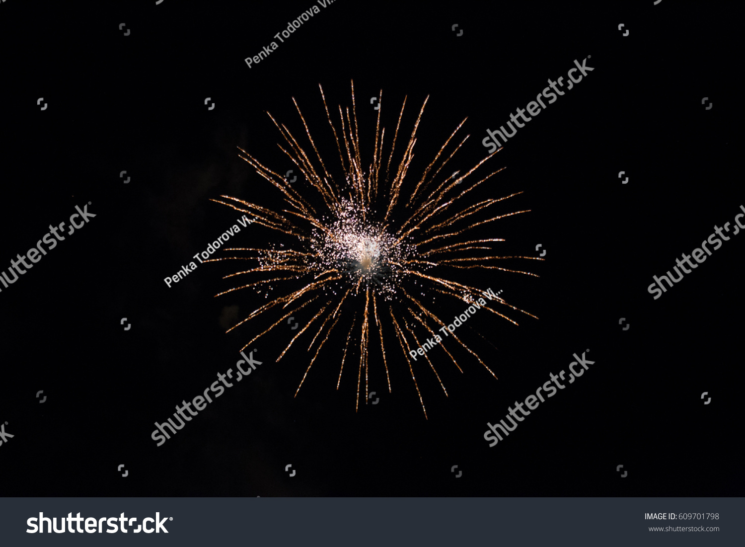 Festive Illuminations Fireworks Stock Photo 609701798 | Shutterstock