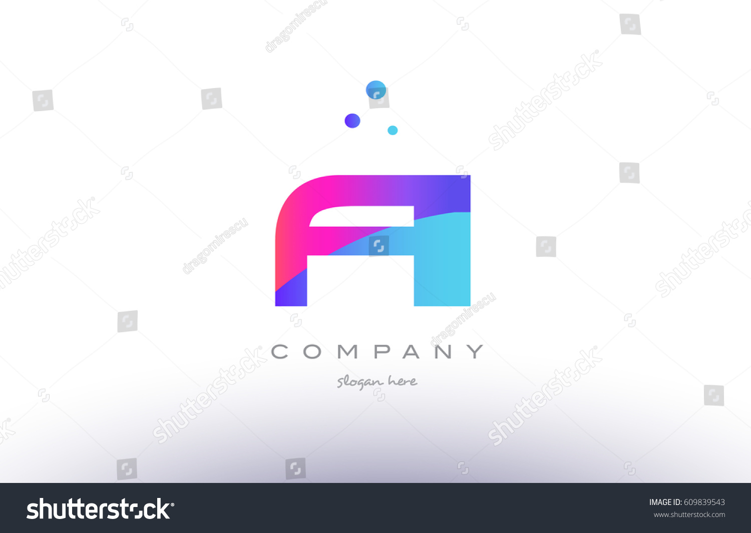 Ai Creative Pink Purple Blue Modern Stock Vector (Royalty Free ...