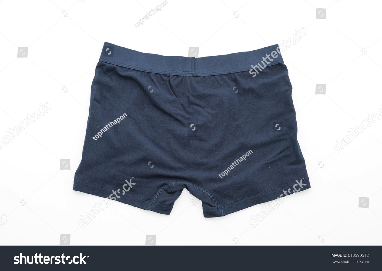 Men Underwear Isolated On White Background Stock Photo 610590512 ...