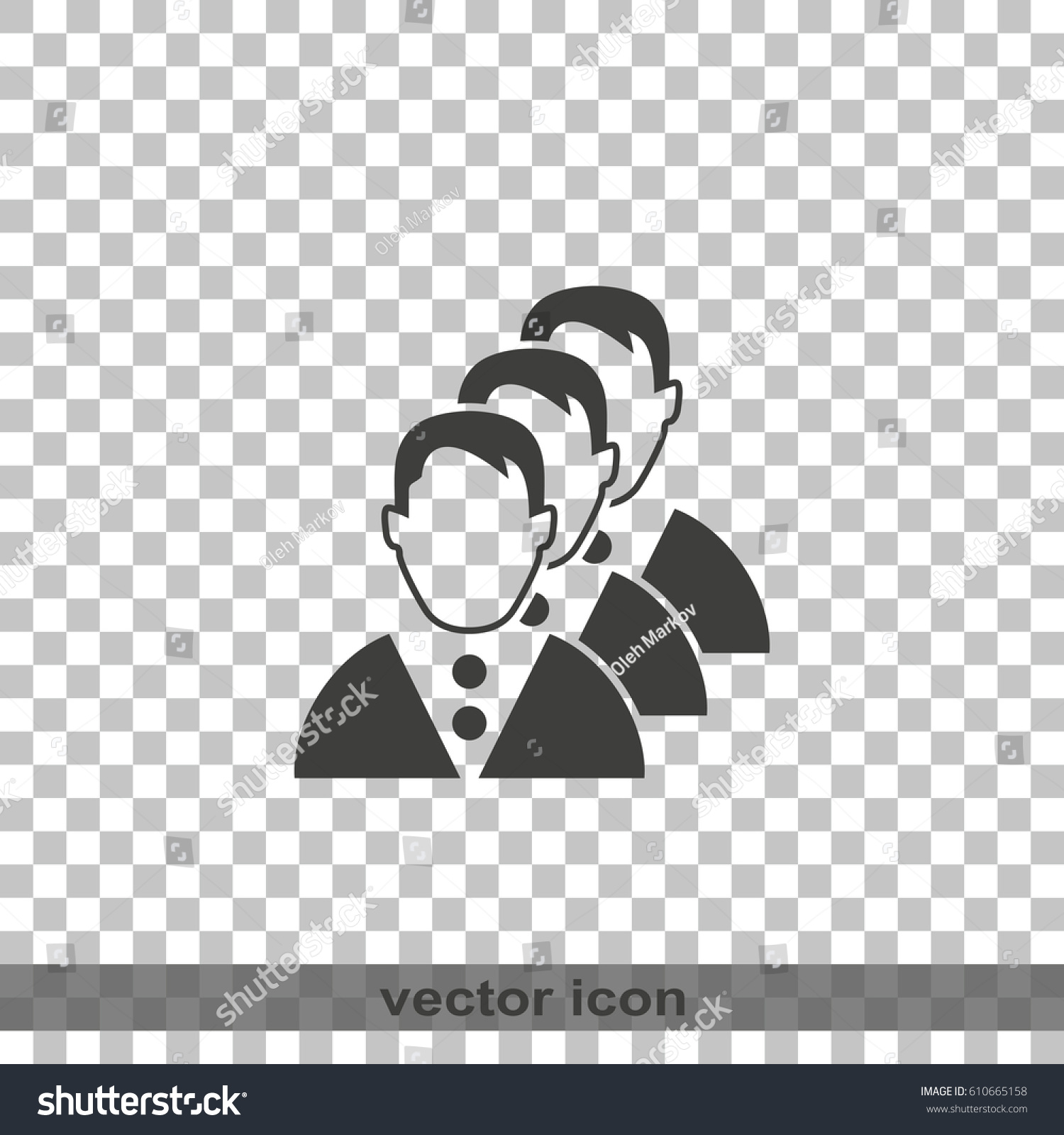 Team Icon Group People Flat Illustration Stock Vector Royalty Free Shutterstock