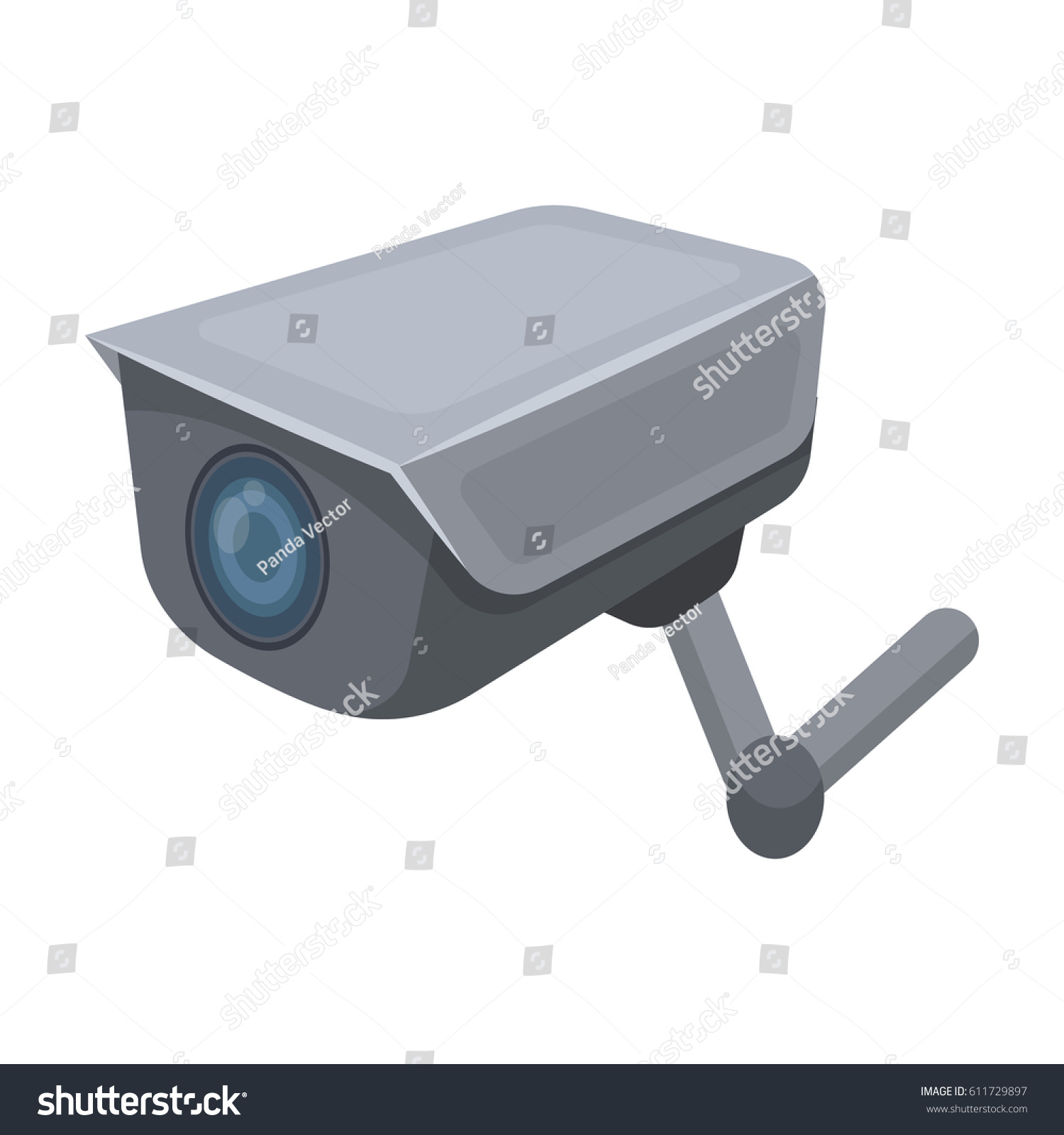 Cctv Camera Prison System Monitoring Jailersprison Stock Illustration ...