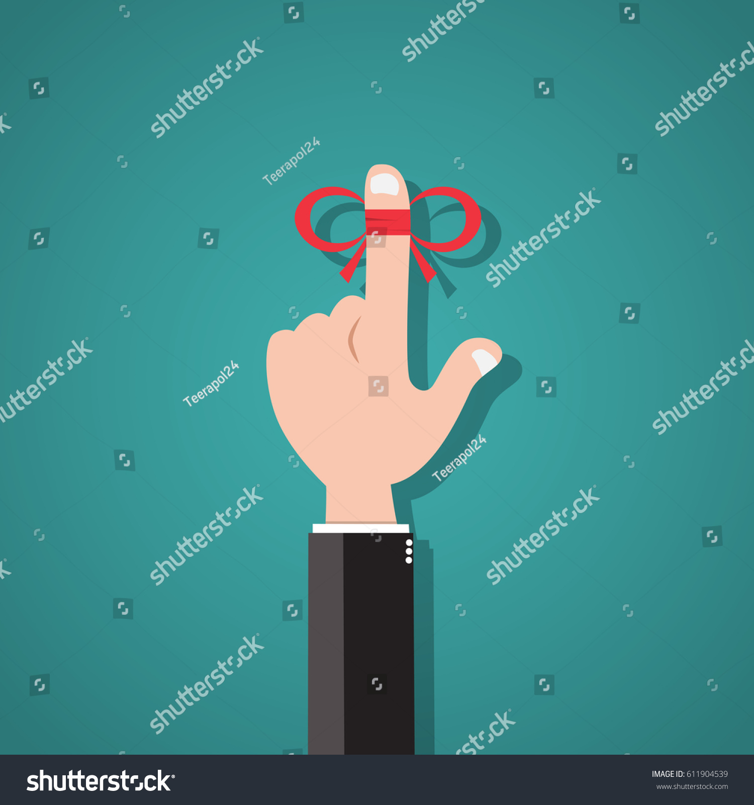 Vector Illustration Dont Forget Reminder Stock Vector (royalty Free 