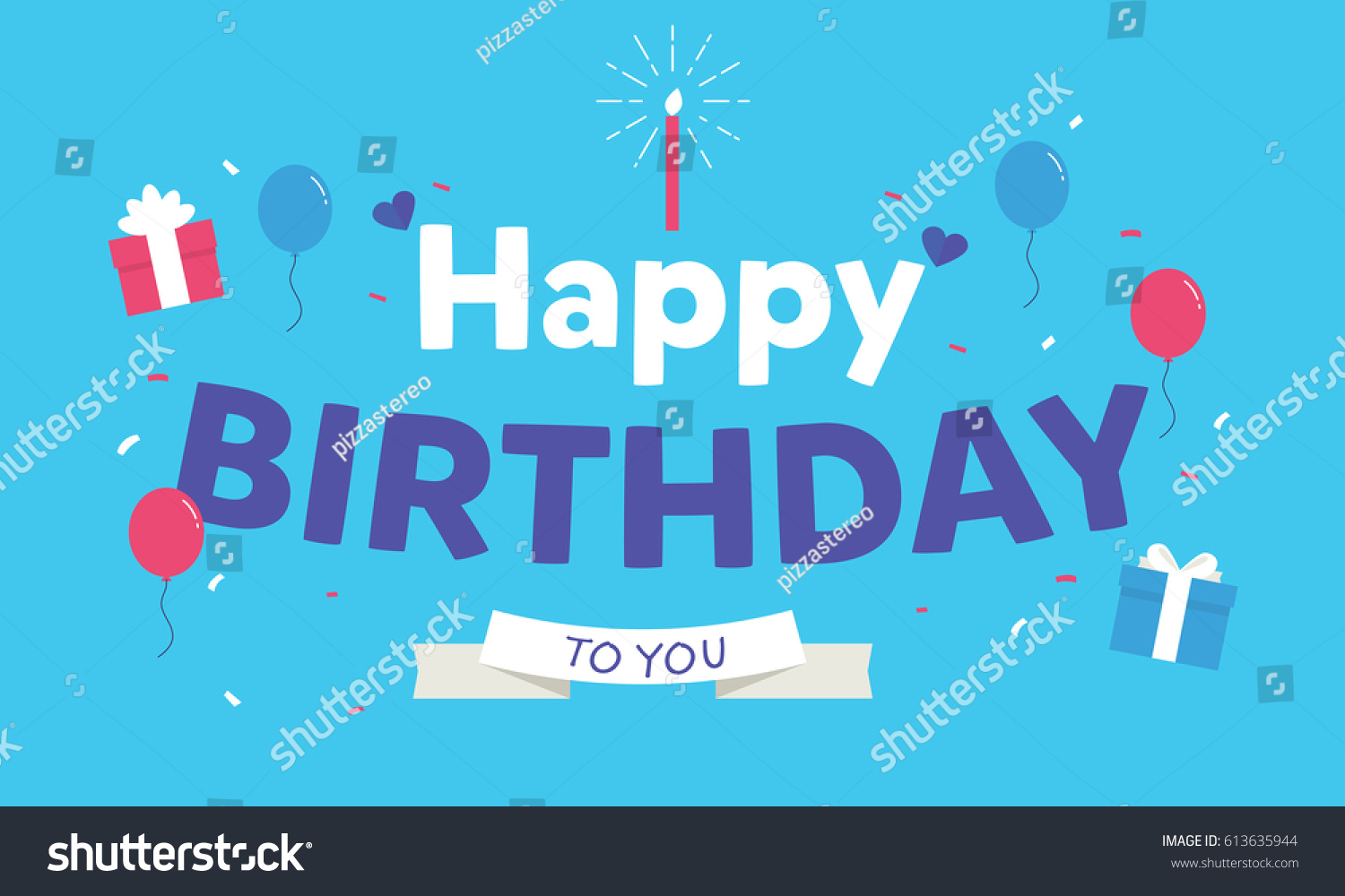 Happy Birthday Vector Stock Vector (Royalty Free) 613635944 | Shutterstock