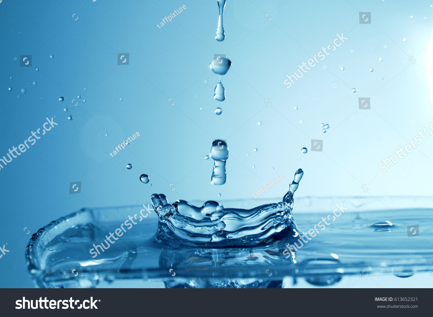 Water Wallpaper Day Water Transparent Nearly Stock Photo 613652321 ...