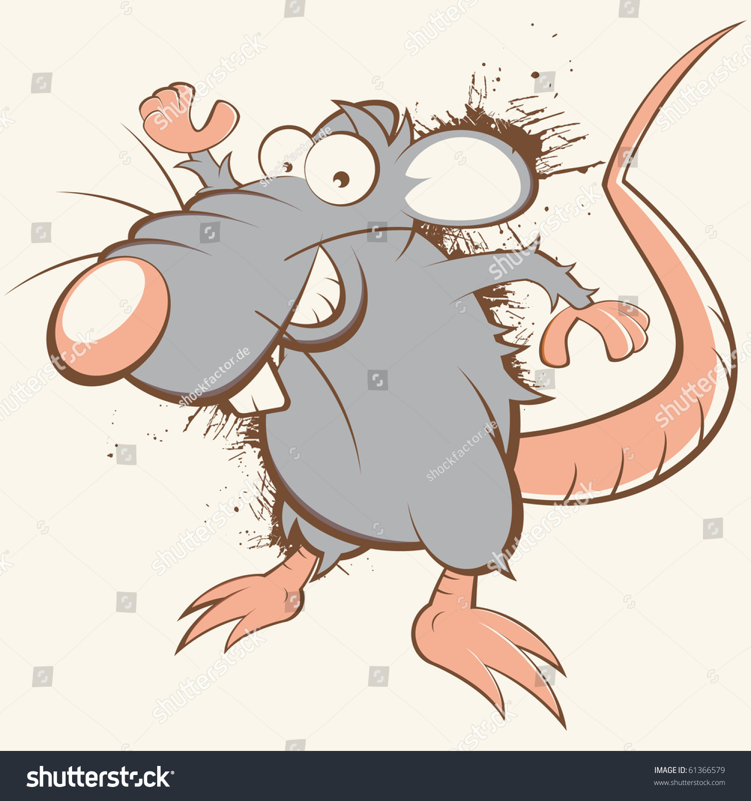 Крыса смешная мультяшная