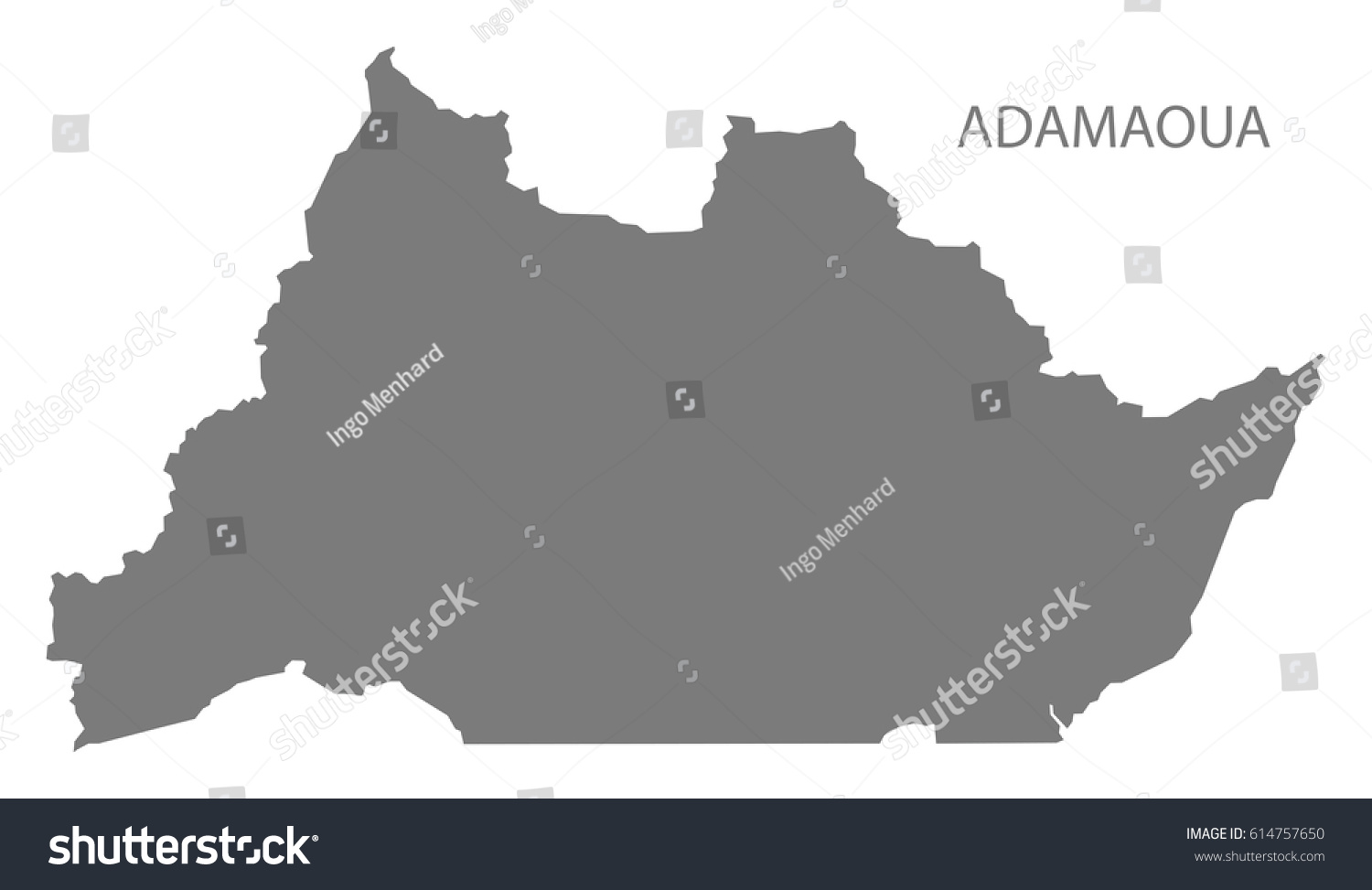 Adamaoua Cameroon Province Map Grey Illustration Stock Vector Royalty Stock Vector Adamaoua Cameroon Province Map Grey Illustration Silhouette 614757650