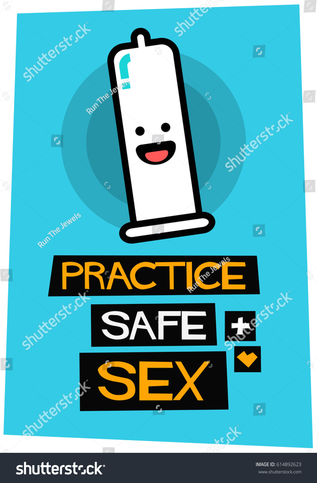Practice Safe Sex Sexual Health Poster Stock Vector Royalty Free 614892623 Shutterstock