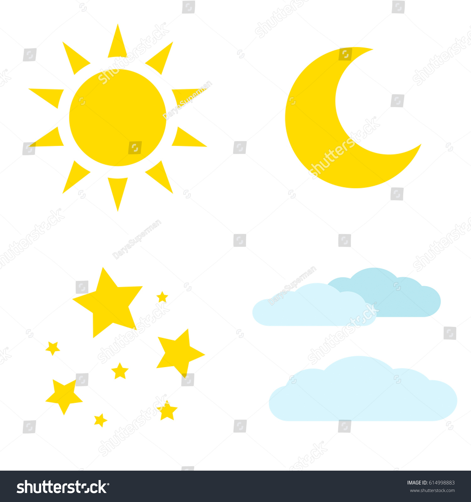 Set Icons Image Weather Vector Illustration Stock Vector (Royalty Free ...