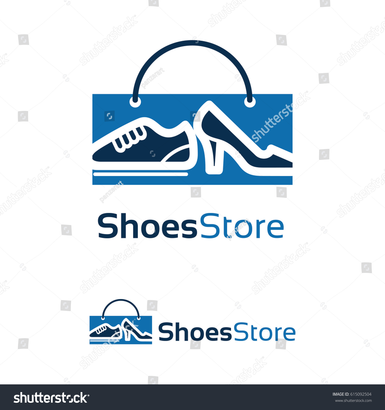 Shoes Store Logo Template Design Stock Vector (Royalty Free) 615092504 ...