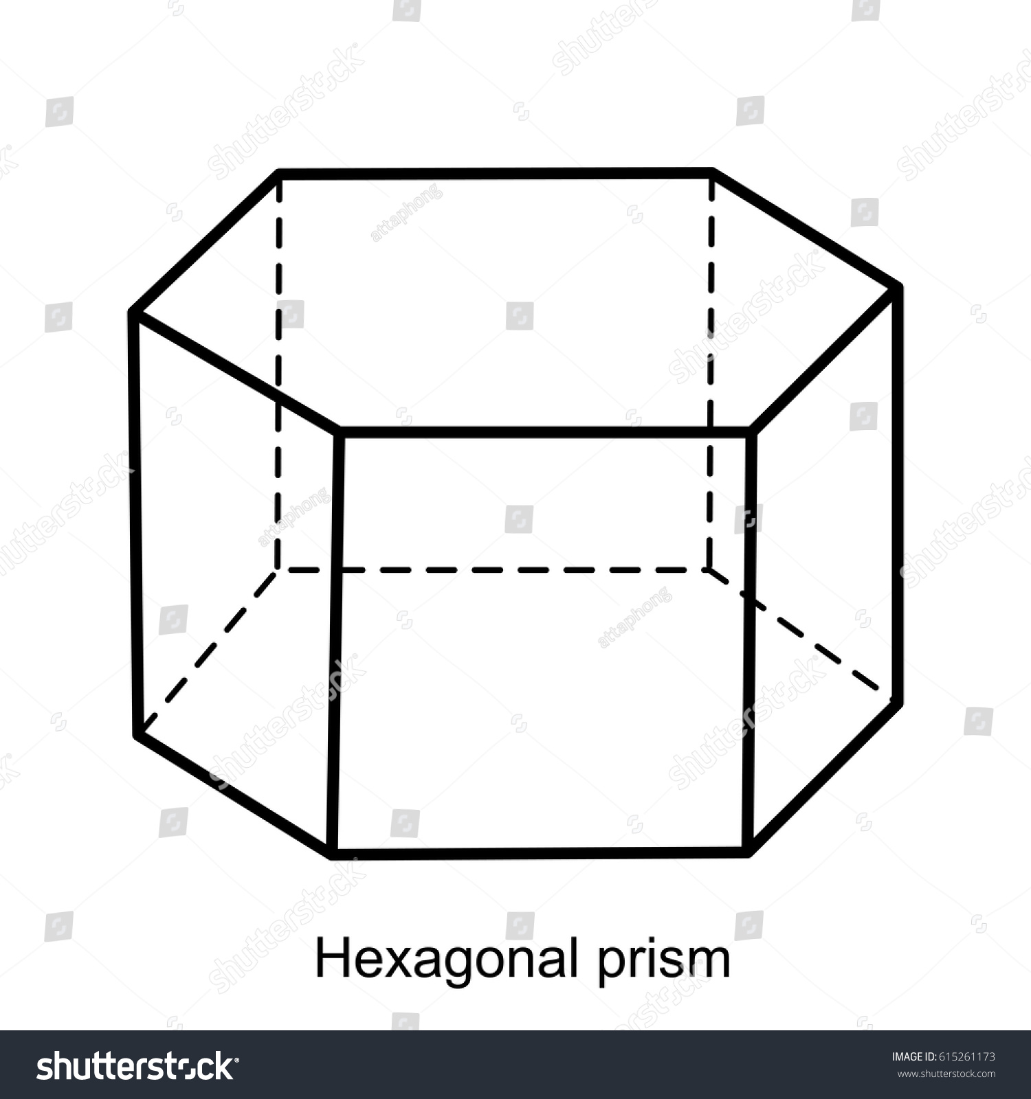 Объемная фигура с шестиугольником в основании