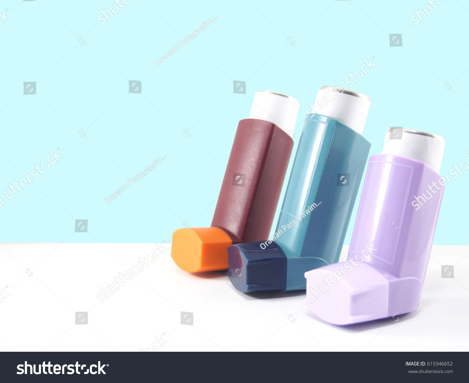 Set Asthma Inhalers Blank Label On Stock Photo 615946652 | Shutterstock