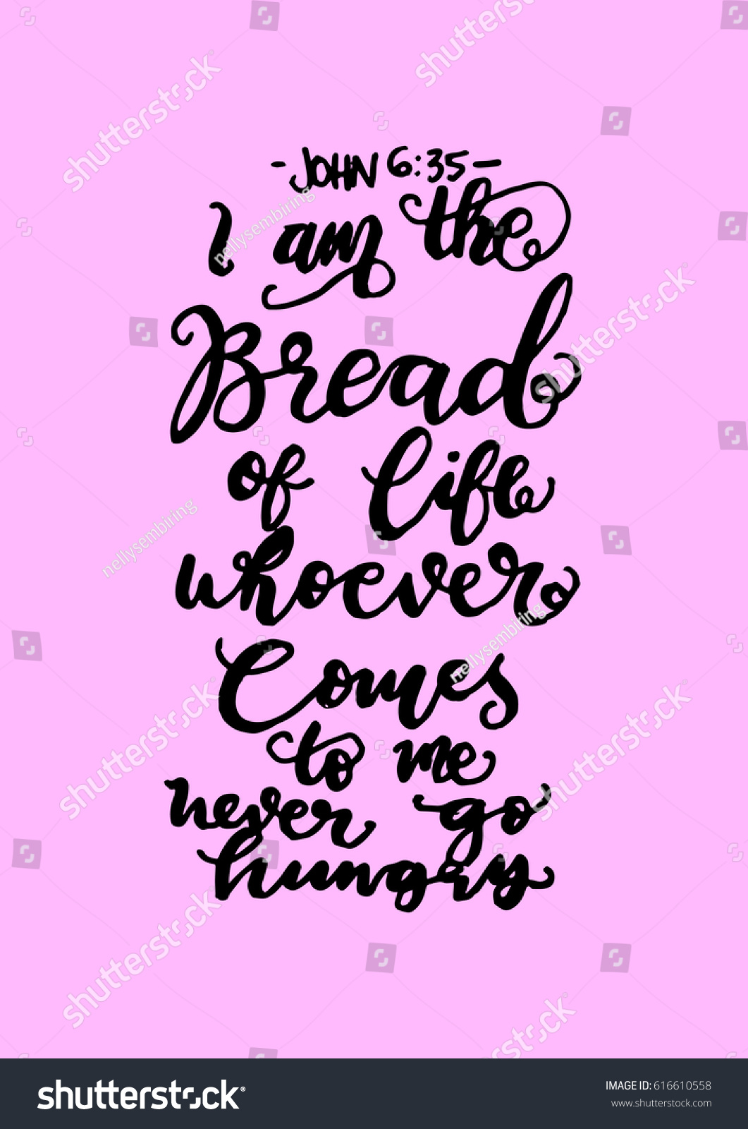 bread-life-bible-verse-hand-lettered-stock-vector-royalty-free-616610558-shutterstock