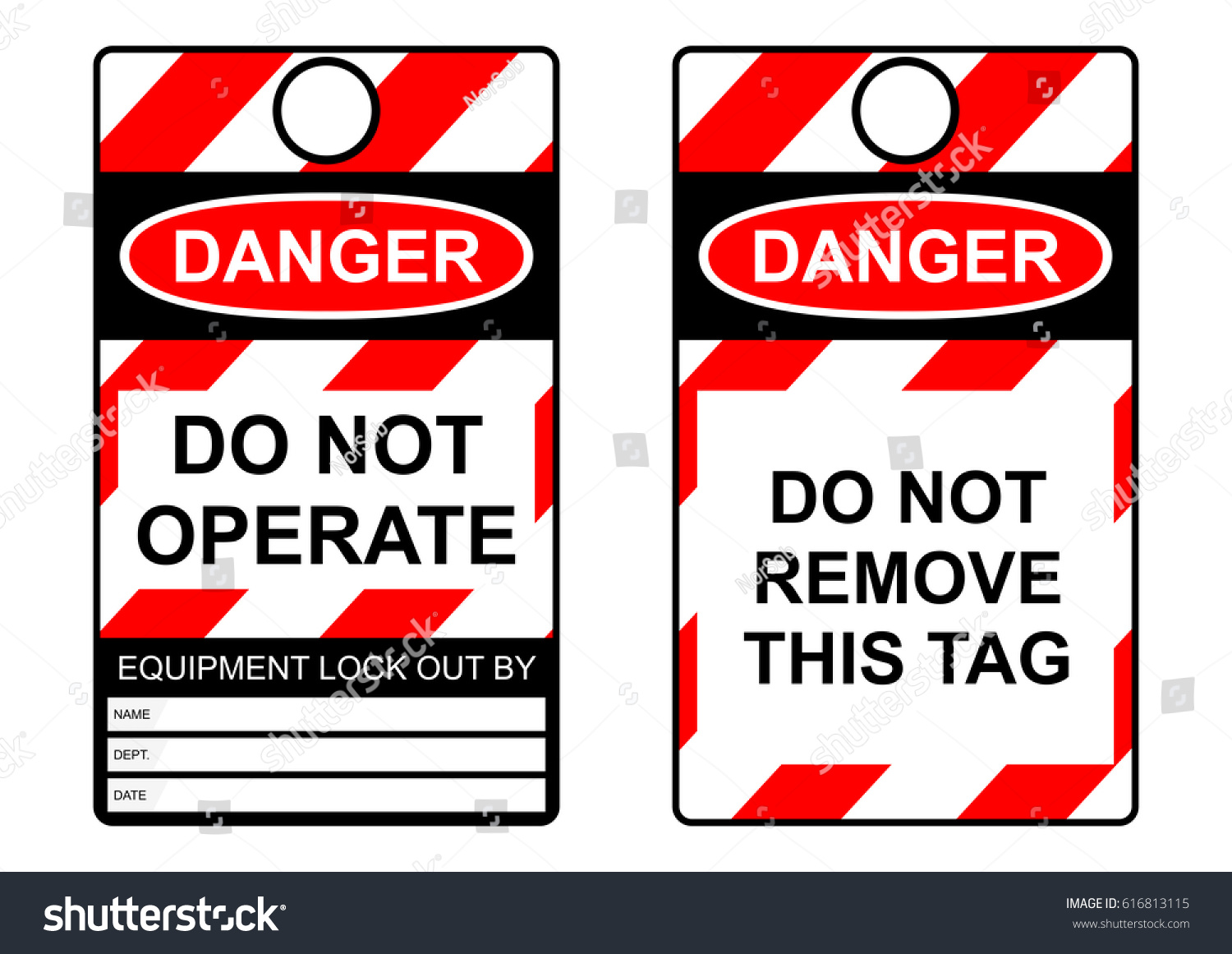 Lockout Tagout Health Safety Tag Flat Vector De Stock libre De lockout-tagout-health-safety-tag-flat-vector-de-stock-libre-de