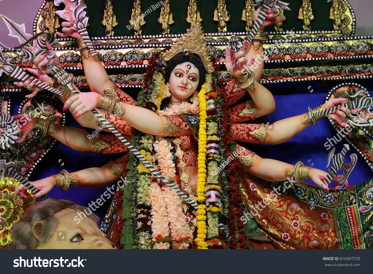 Goddess Durga Durga Puja One Most Stock Photo 616907720 | Shutterstock