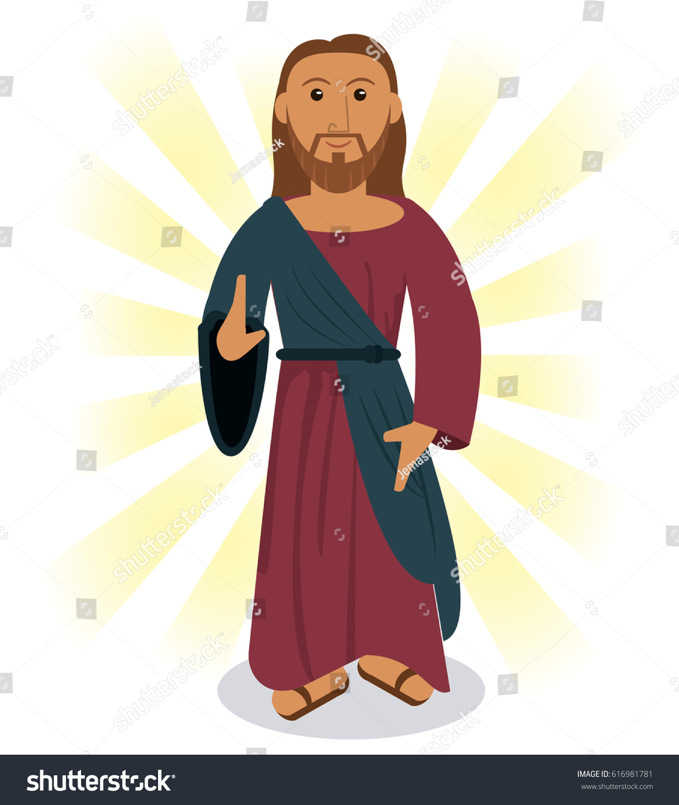 Jesus Christ Prayer Image Stock Vector (Royalty Free) 616981781 ...