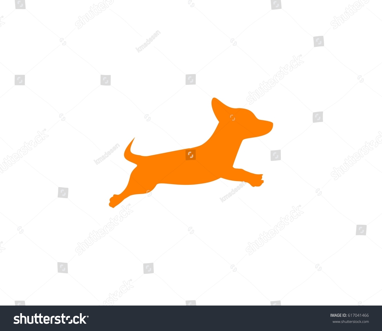 Логотип собака и человек яркая