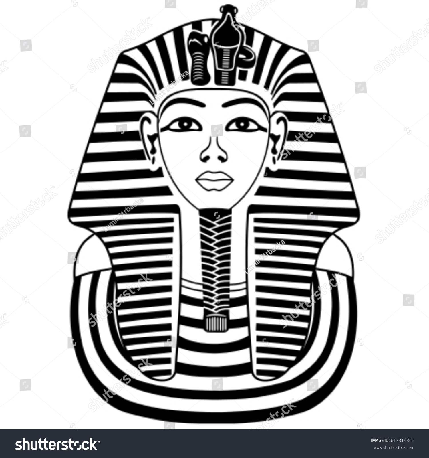 Египетские статуи вектор