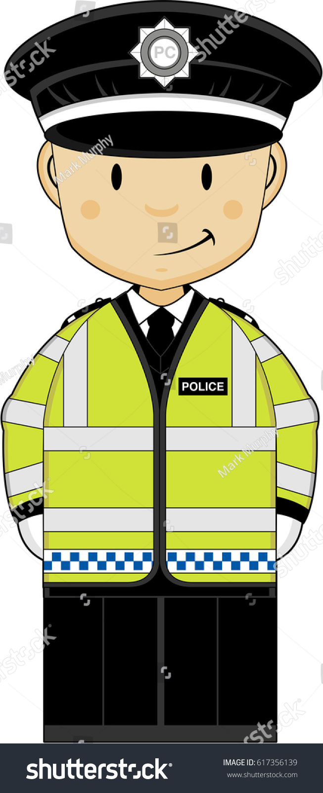 Cartoon British Police Officer Stock Vector (Royalty Free) 617356139 ...