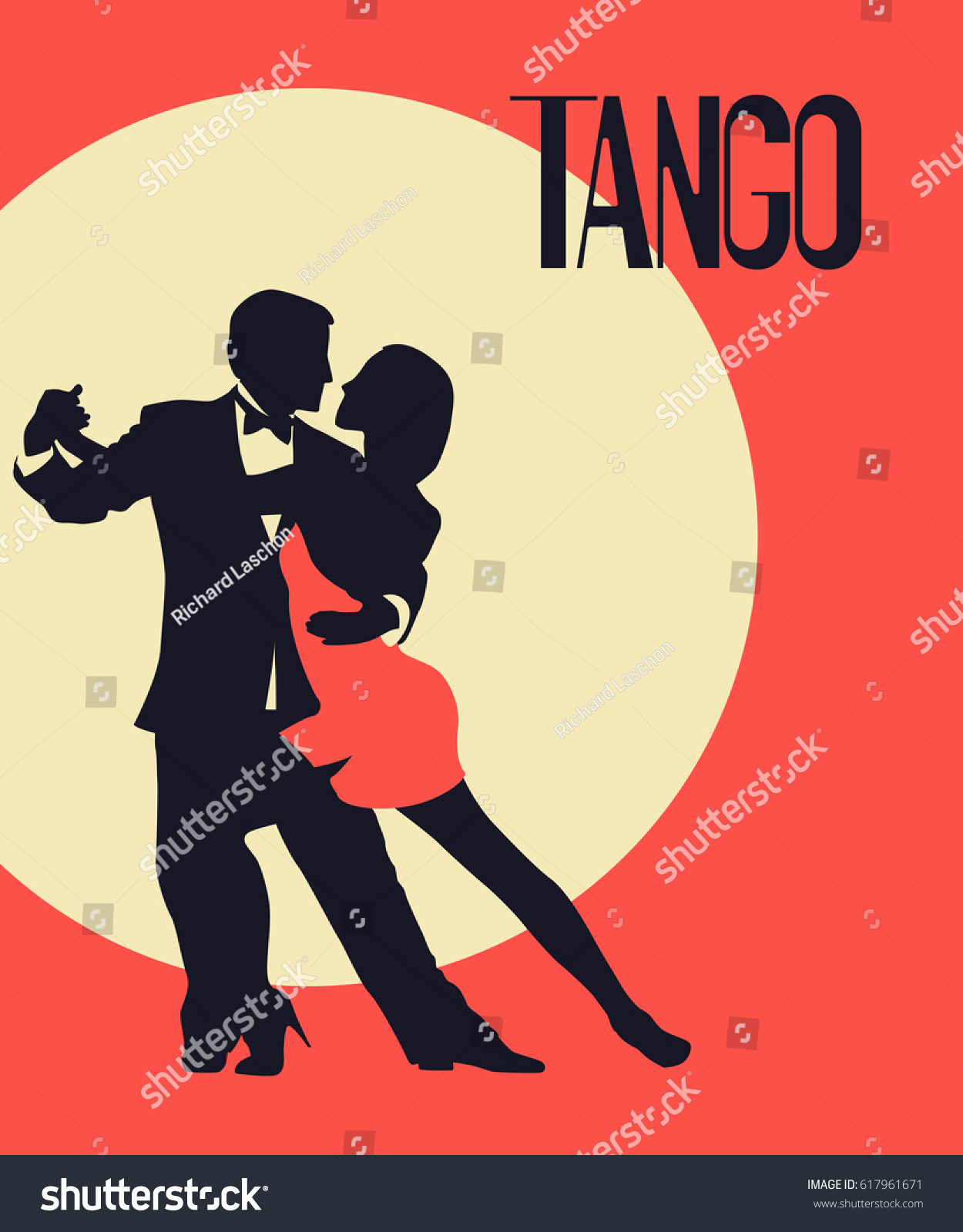 N A Pintura al óleo Abstracta Cartel de Baile Tango Retro decoración del hogar Arte de la Pared Imagen Encantadora Mujer Fiesta Baile Arte 40x60 cm 