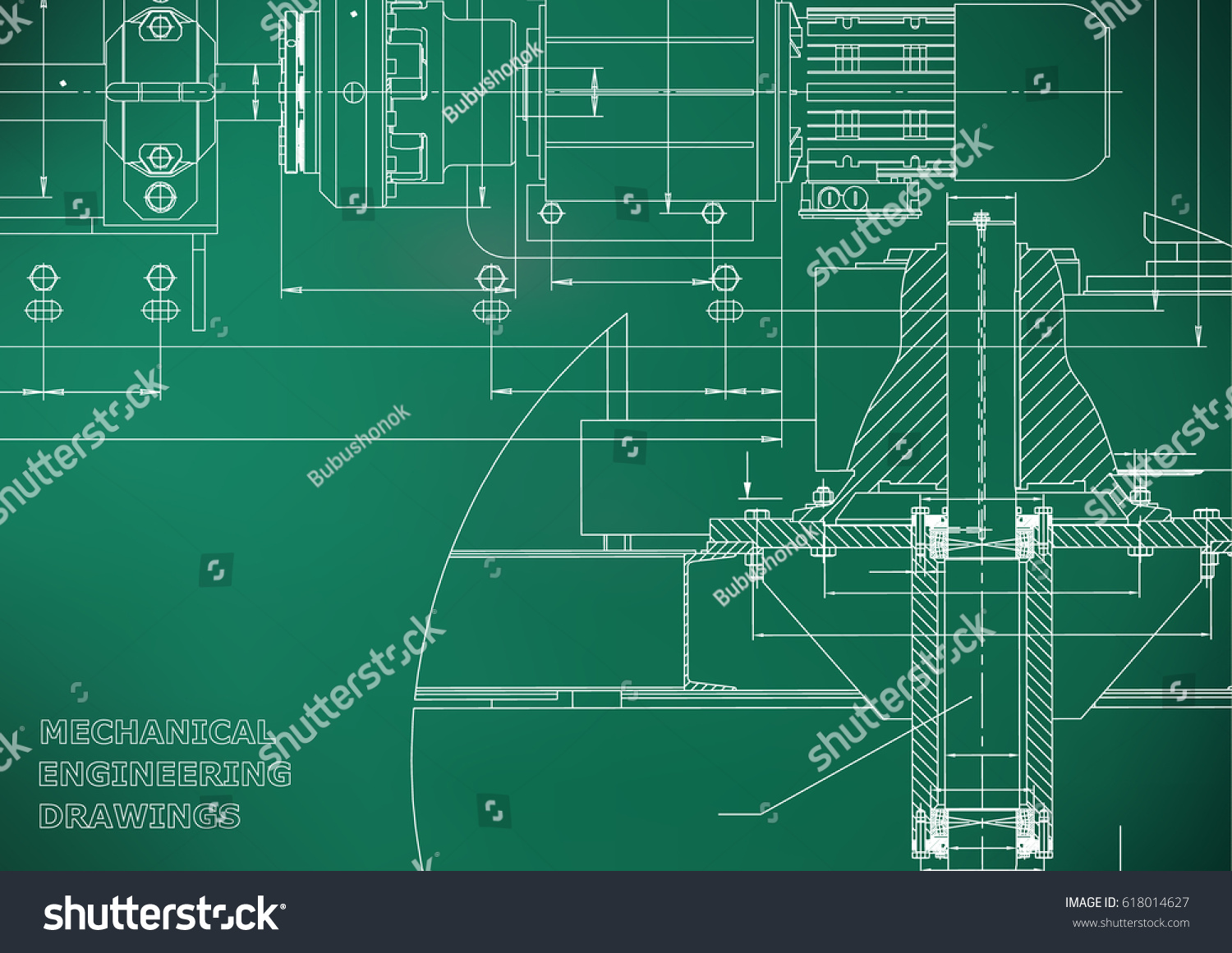 Engineering Backgrounds Mechanical Engineering Drawings Technical Stock ...