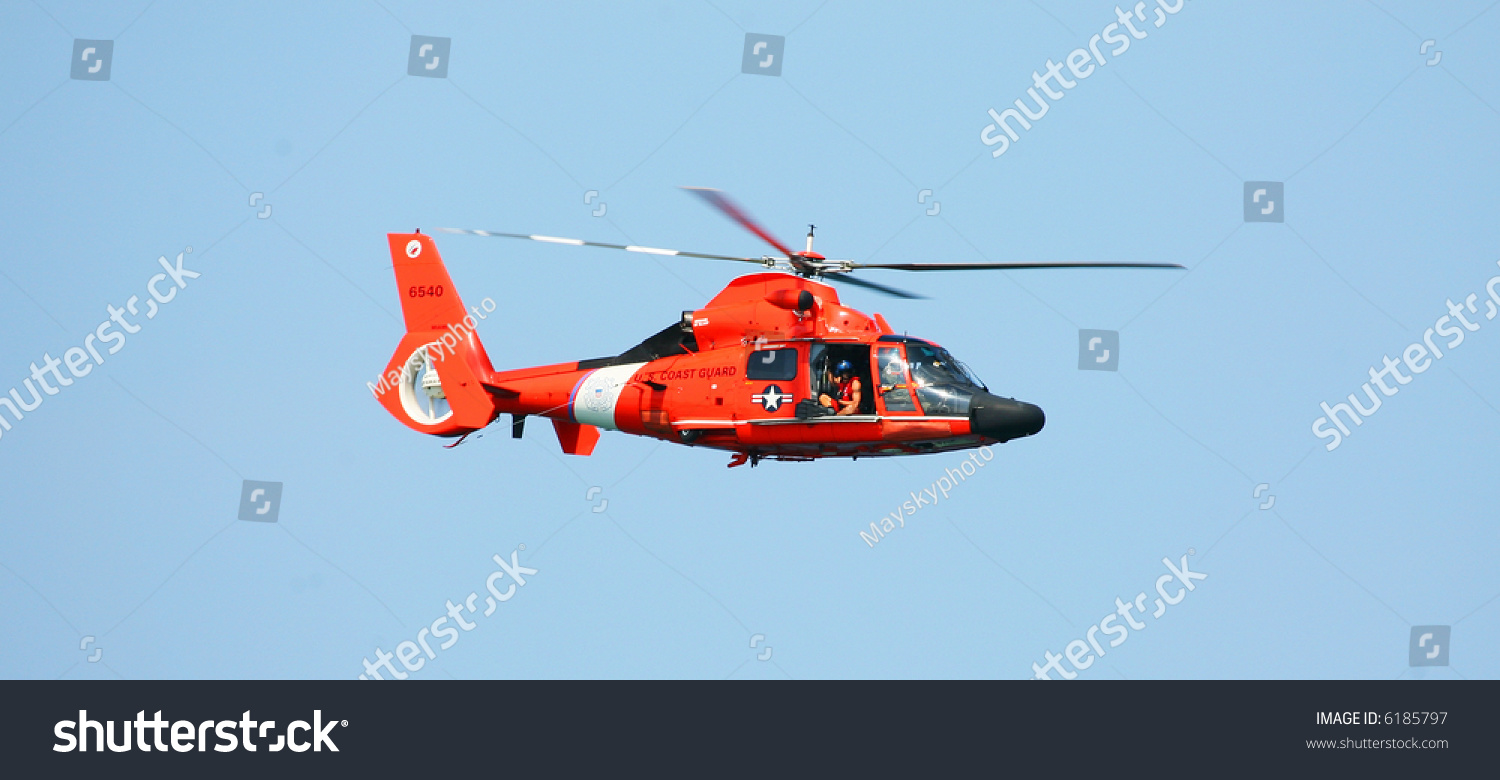 Us Coast Guard Helicopter Stock Photo 6185797 | Shutterstock