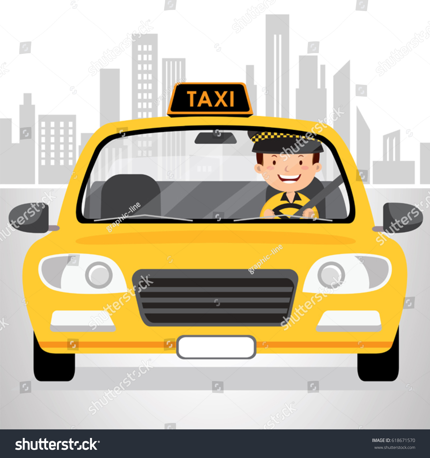 Водитель такси иллюстрации
